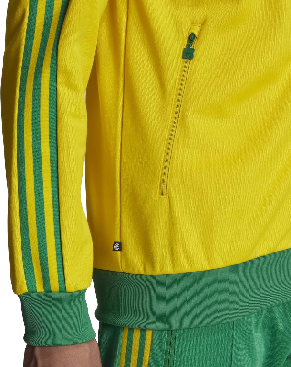 adidas Originals Beckenbauer Track Jacket Team Yellow/Team Green/Bold Blue MD at  Men’s Clothing store