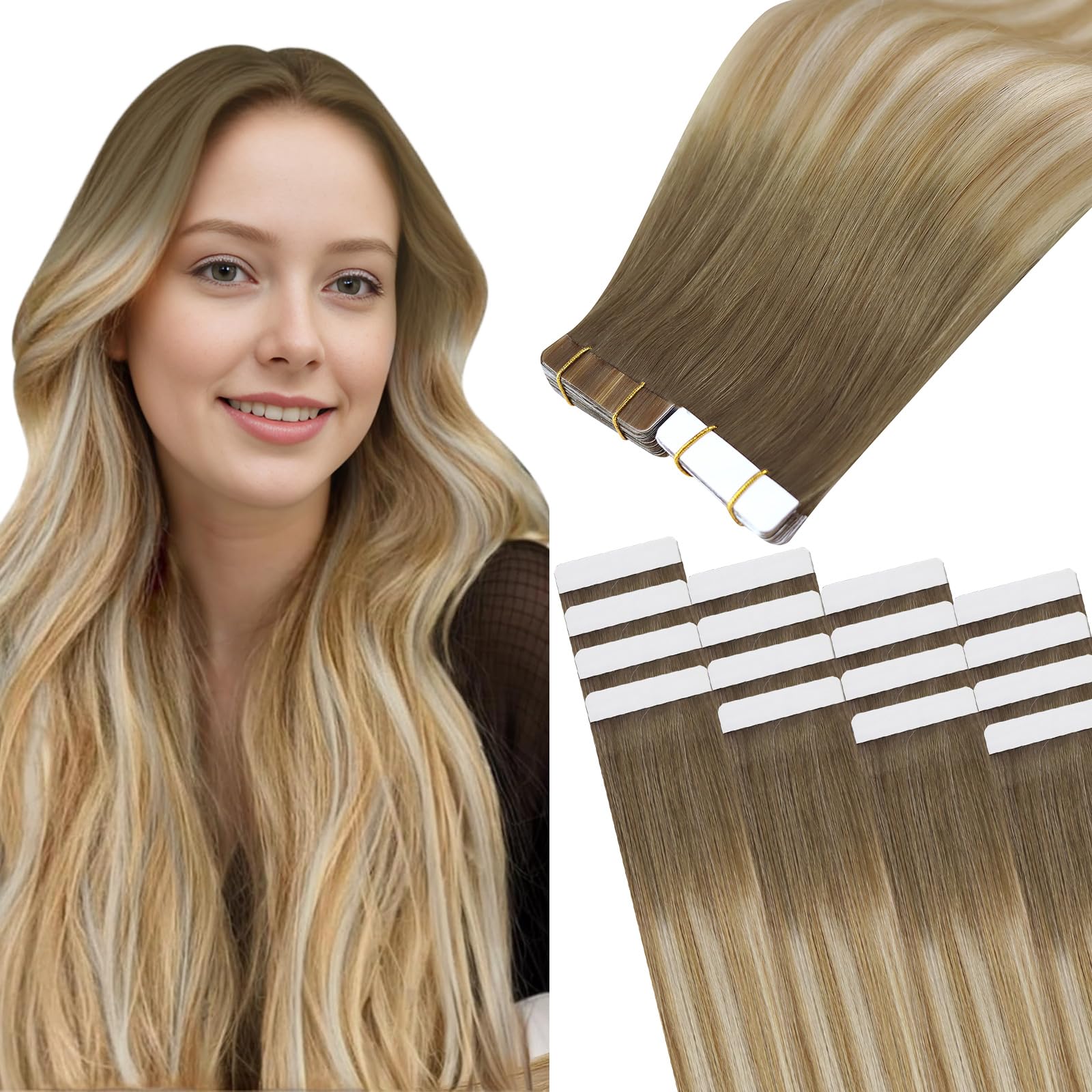 Easyouth U Tip Hair Extensions Brown Keratin Tip Hair Extensions Real Human Hair Darkest Brown Keratin Hair Extension Human Hair with Natural Texture 18Inch 50G 1G/S — view 43