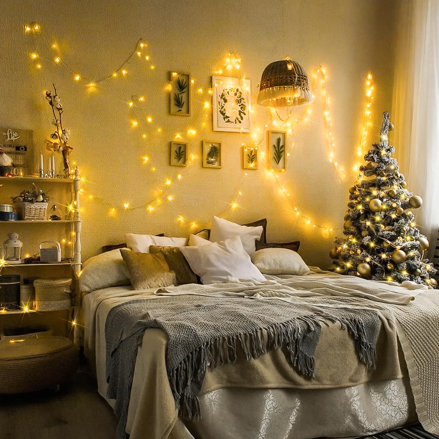 Christmas Lights In Bedroom Ideas