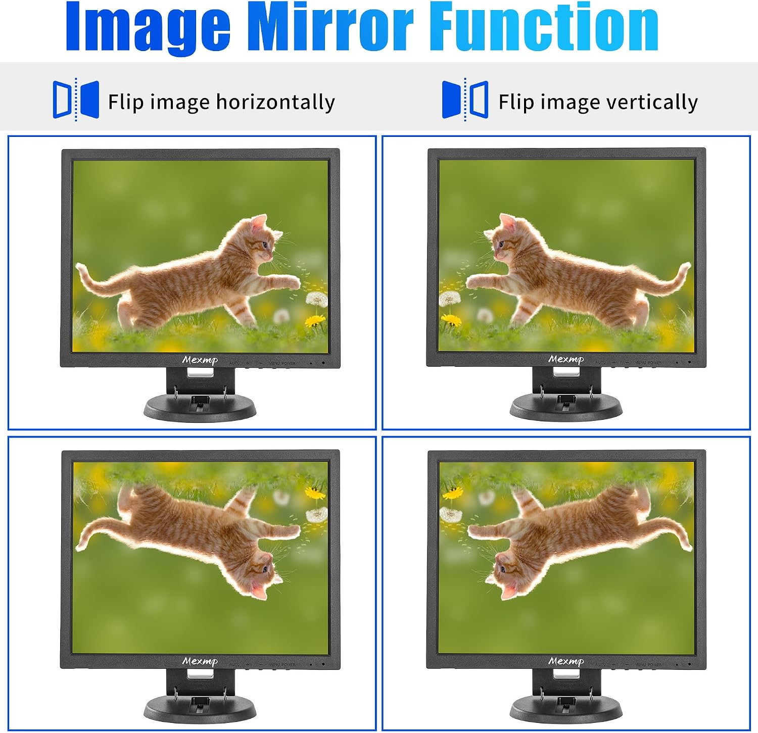 14" TFT LCD CCTV Security Monitor | 1024x768 4:3 Color Display | HDMI/VGA/BNC/AV/USB + Earphone Jack | Dual Built-in Speakers | Compatible with Surveillance Camera, DVR & PC