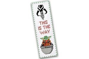 Personalized.Design Counted Cross Stitch Kit ‘Baby Yoda: Grogu’ - Star Wars Bookmark Embroidery Kit