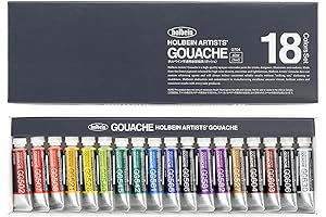 Winsor & Newton Professional Gouache Set G703: 18 x 5ml Tubes -...
