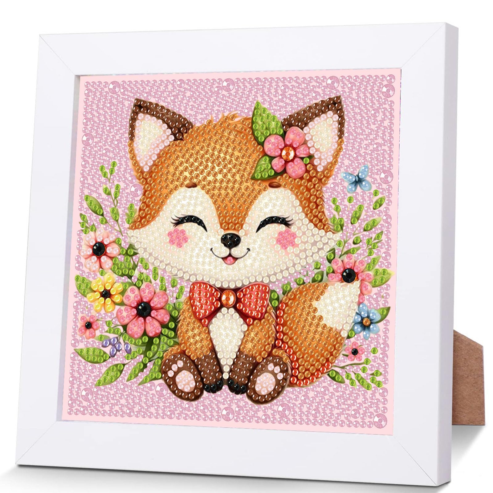 Pujeknm Diamond Painting Kinder Mit Holzrahmen