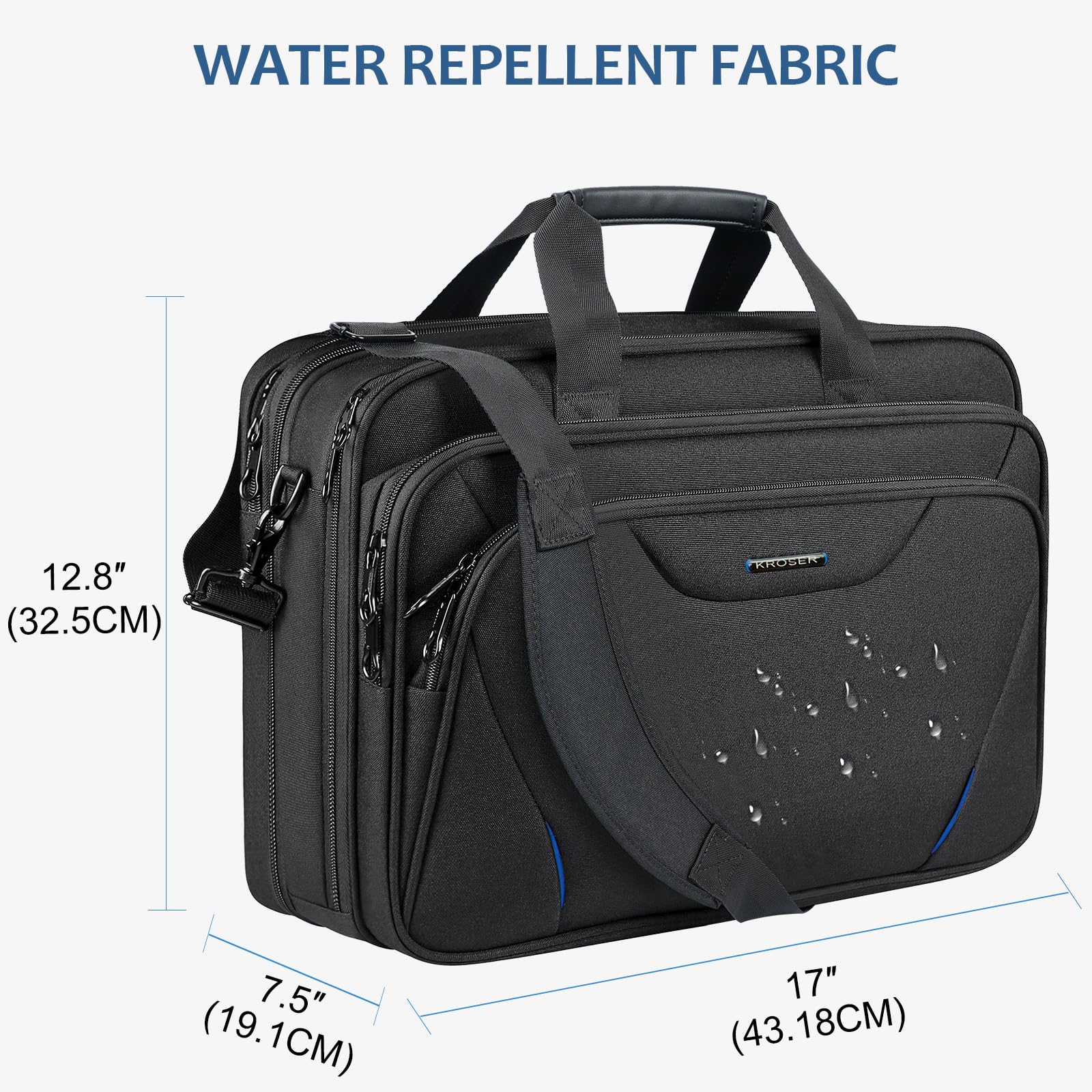KROSER Borsa per laptop Premium valigetta per laptop fino a 17,3 pollici