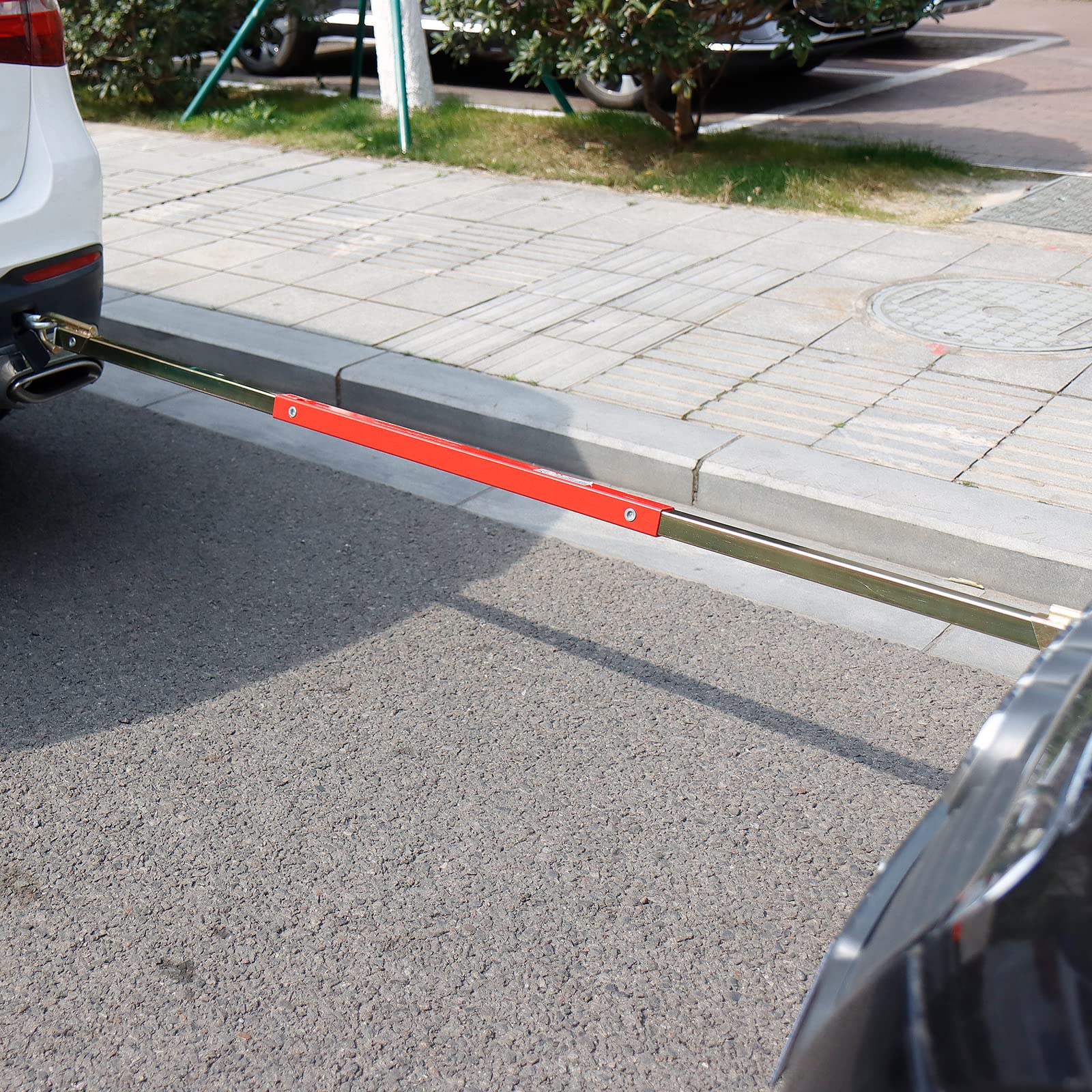 CCLIFE Barre de Remorquage Voiture 2500kg 180cm, Barre Remorquage Assistance en Cas de Panne pour Auto Barre de Traction Voiture 2.5T