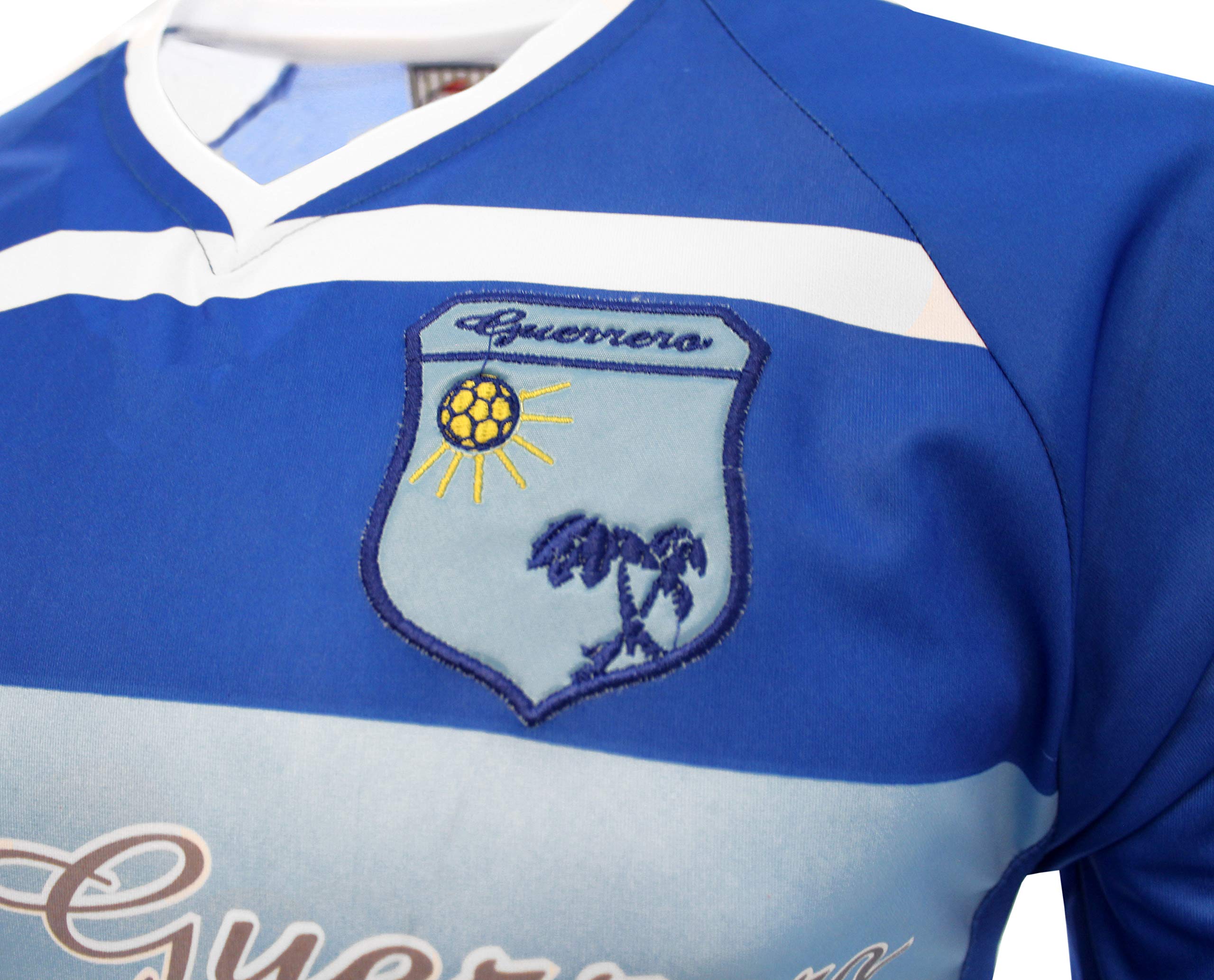 Guerrero Mexico Soccer Jersey Color White Arza Design (X-Large)