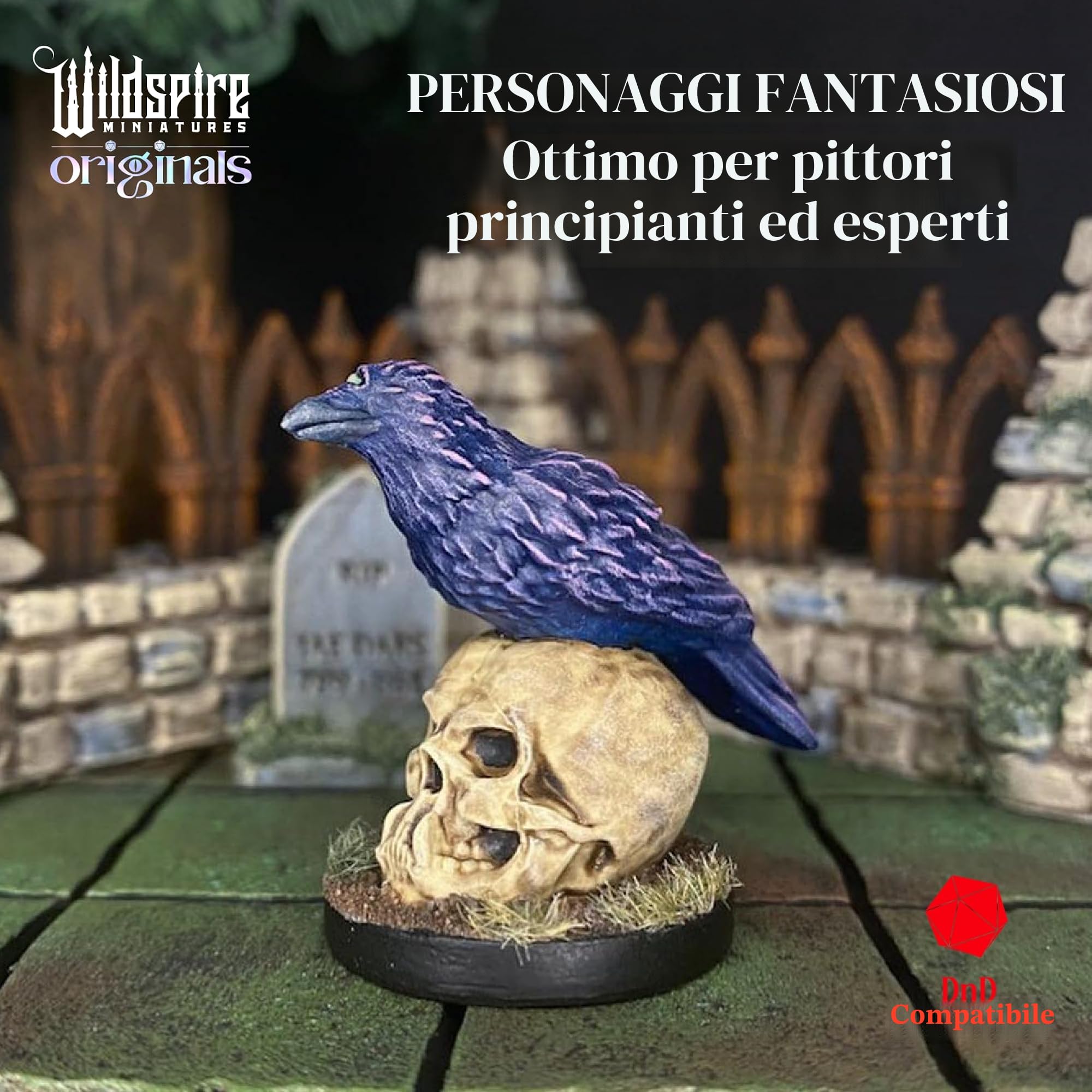 Wildspire Heroes, Compagni Animali NPC e Re Troll per DND Miniature 28mm-32mm - Figure Fantasy Non Verniciate per Dungeons and Dragons, D&D, Pathfinder