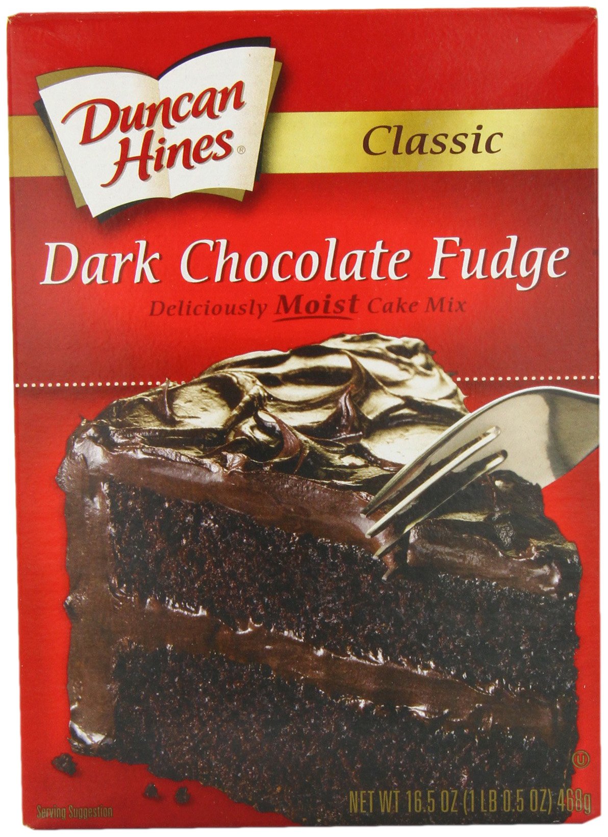 Buy Duncan Hines Cake Mix Moist Deluxe Dark Chocolate Fudge, 18.25