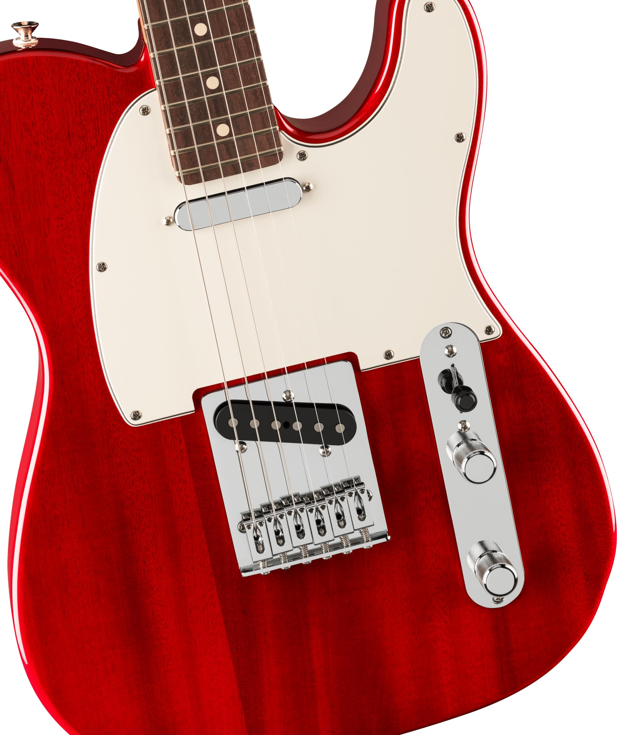 Fender Player II Telecaster Rosewood Fingerboard Transparent Cherry Bundle with Hardcase, Cable, Tuner, Strap and Liberty Music Pick Pack(12)
