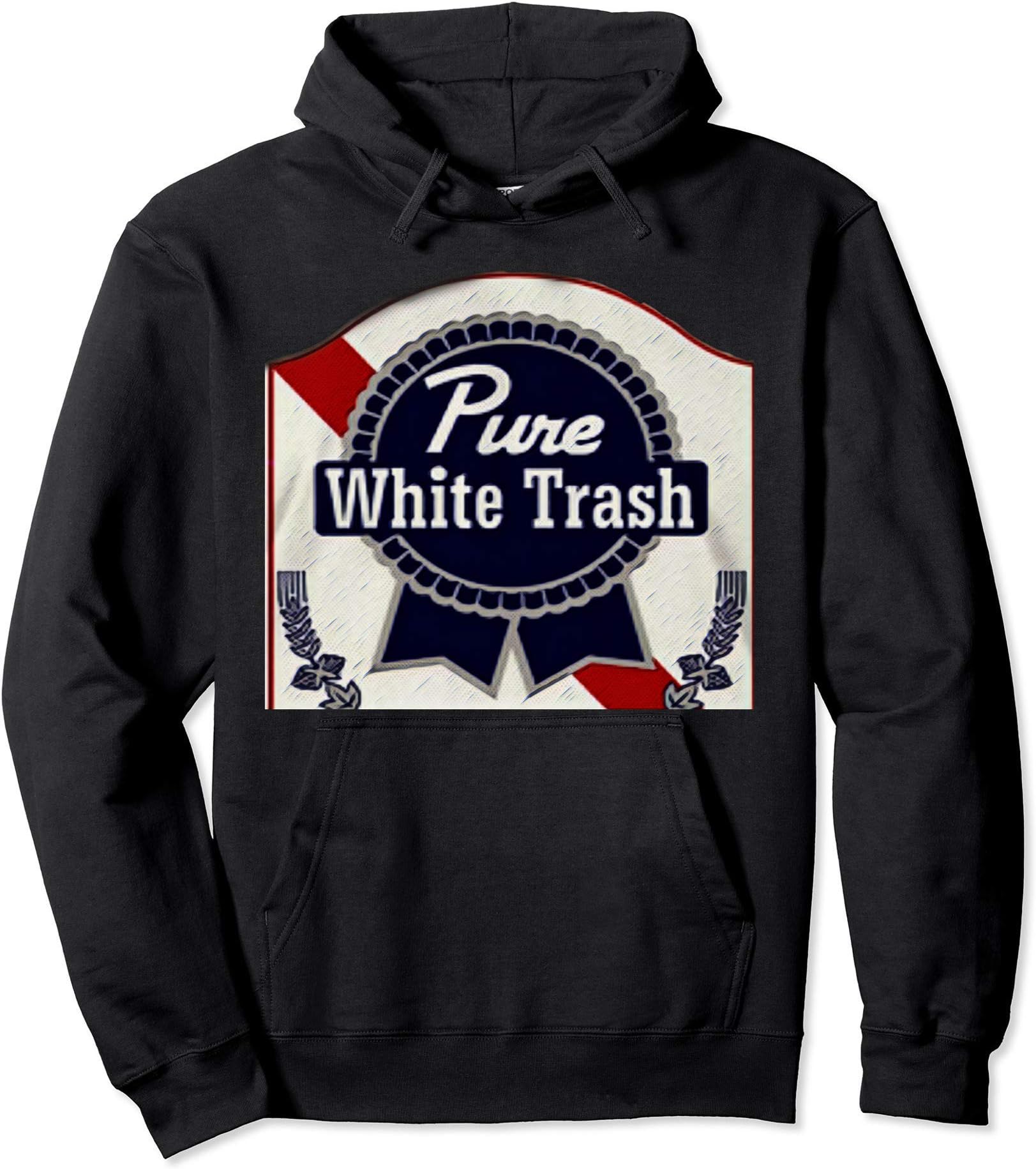 Pure White Trash Pullover Hoodie