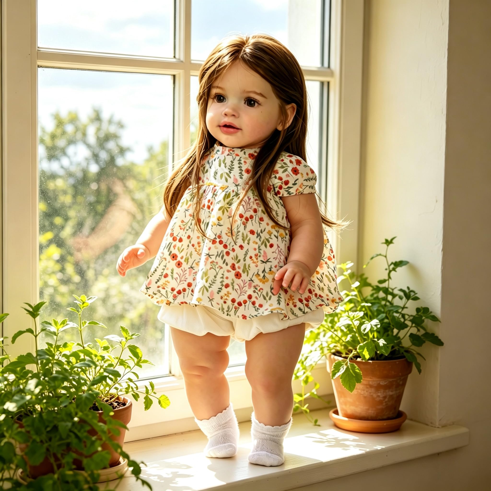 Lebhafte Wiedergeborene Kleinkind Puppen Mädchen Pippa 66cm,Große Größe Wiedergeborene Baby Puppe Tuch Körper,Realistische Offene Augen Neugeborene Babypuppen Mit Zubehör