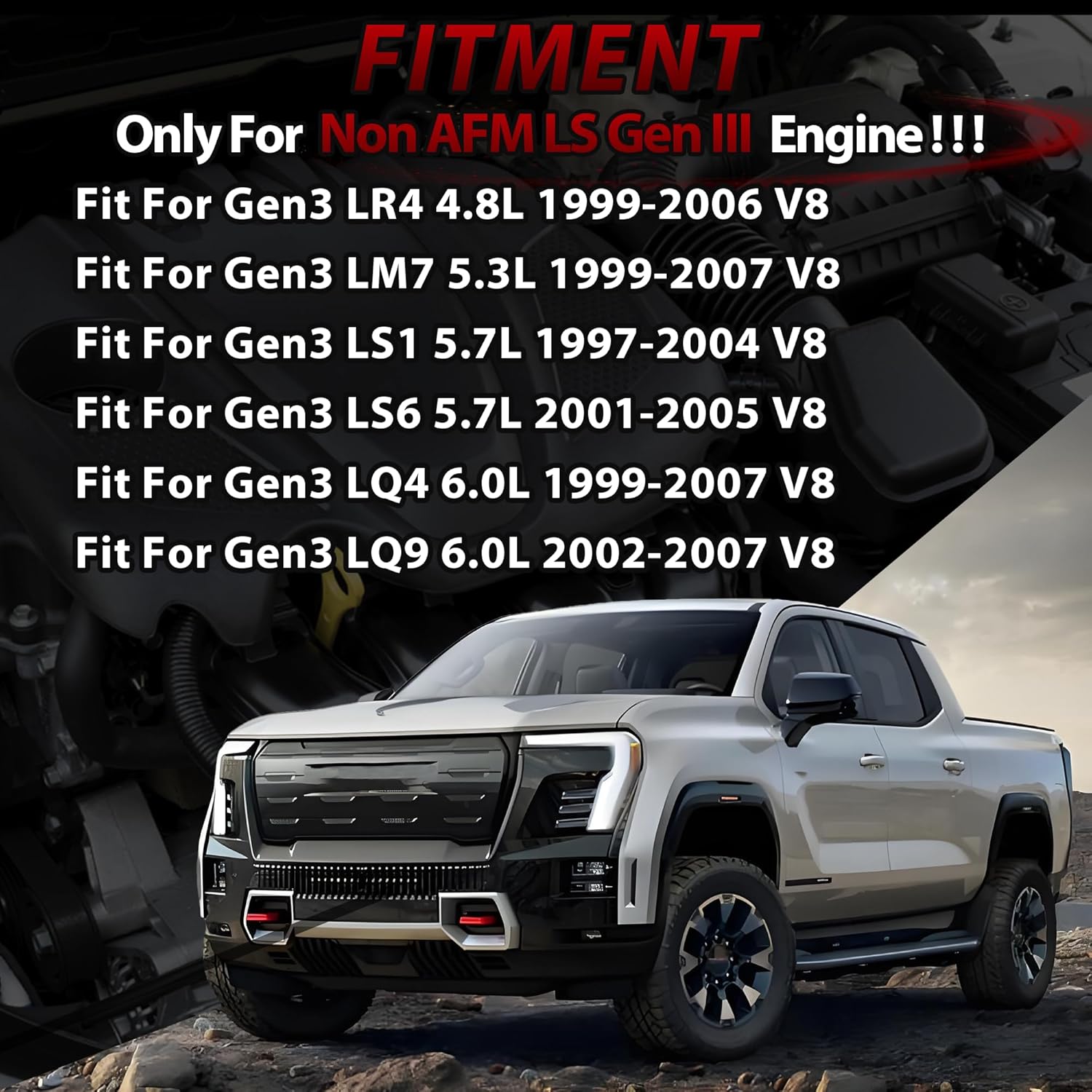 E1840P Sloppy Stage 2 Camshaft Kit With Springs & Pushrods & Gasket Set Fit For GM/Chevy Gen3 LS1 LS6 LQ4 4.8 5.3 5.7 6.0 Engine 1999-2007 Replace#E1840P 12482063 12557840