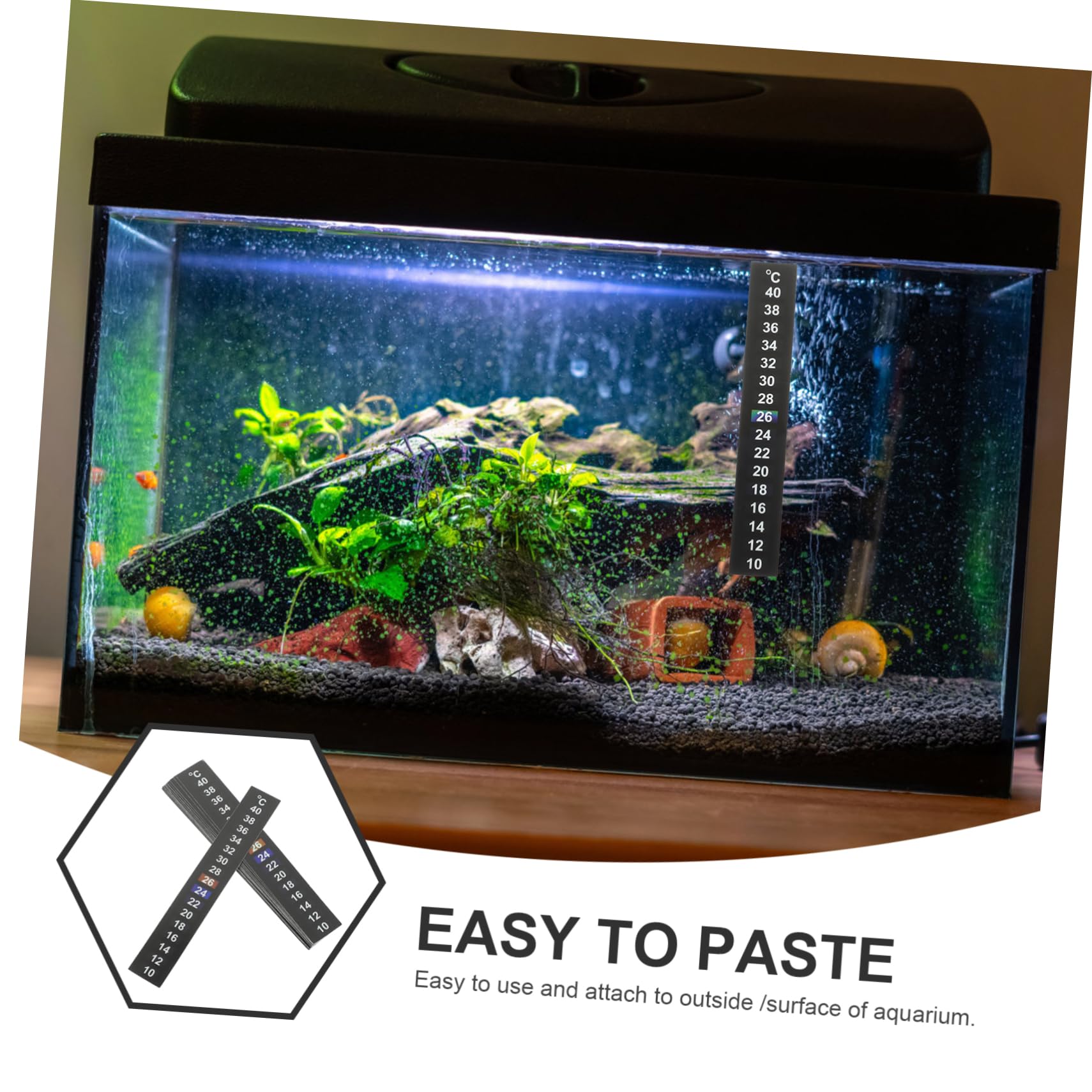 Yardwe 150 Stk Thermometerstreifen Wein Aquariumstreifen flüssig Fieber digitales Thermometer Nagelaufkleber spezielles Thermometerband Innenthermometer drinnen Klebestreifen Klebeband