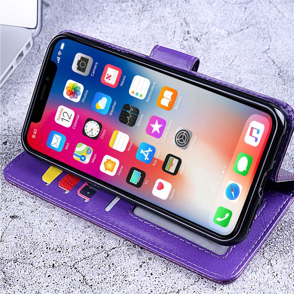 SEAHAI Cover per Huawei Nova Y90, [360° Rotante Staffa