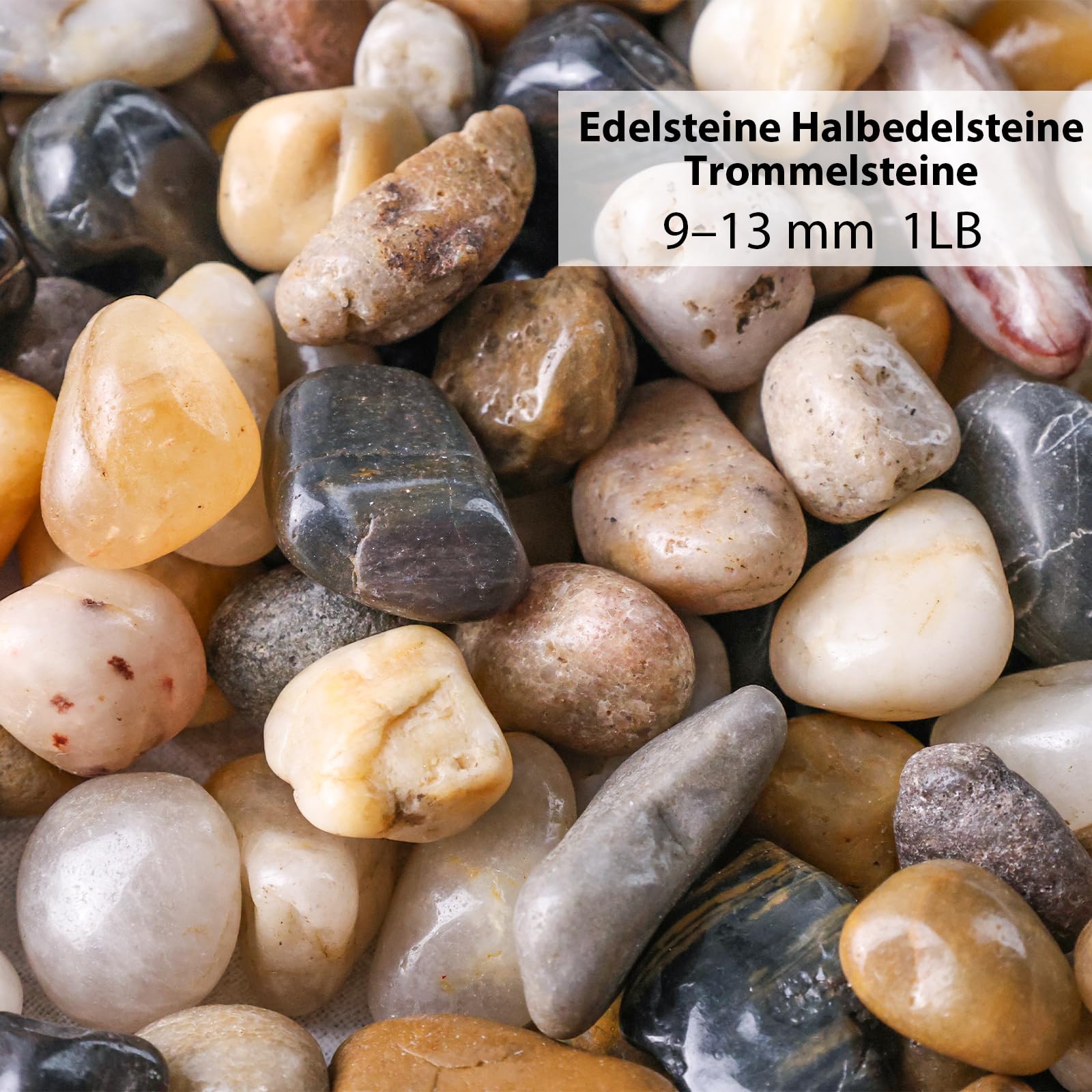HAKACC 450g Kamienie rzeczne, polerowane kamienie żwirowe do majsterkowania, małe kamienie dekoracyjne do wazonów, roślin, ogrodu, zieleni, sukulentów