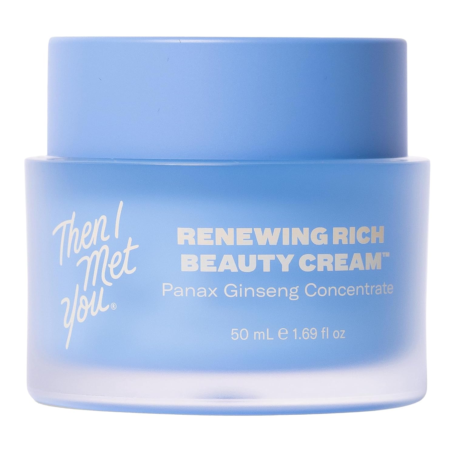 Then I Met You Renewing Rich Beauty Cream – Rich and Silky Moisturizer for Face with Ginseng + Squalane – Vegan, Clean Skincare (1.69 fl oz)