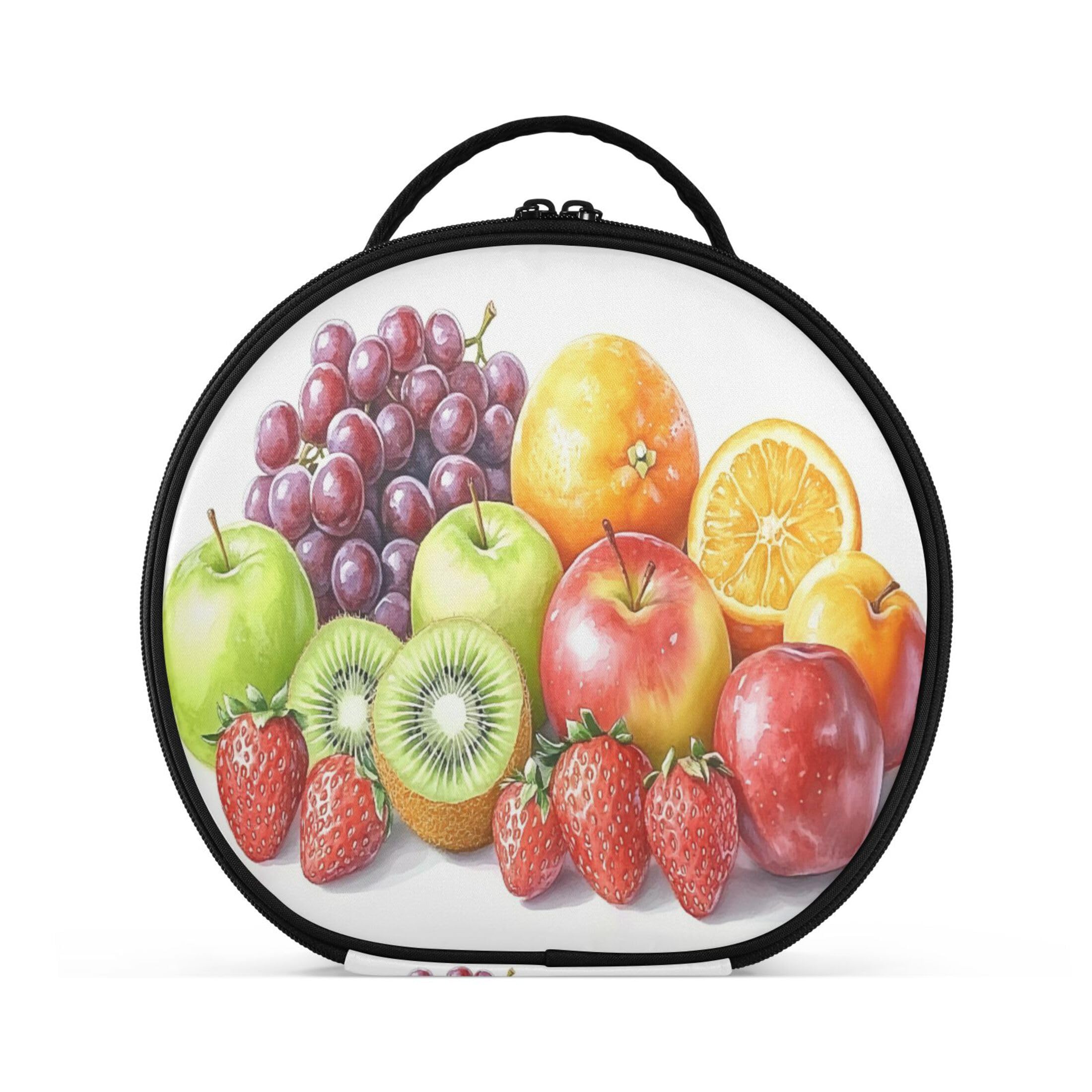 Takiito Fruit Travel Makeup Case Portable Makeup Box Artist Cosmetic Case Organizer With Adjustable Dividers