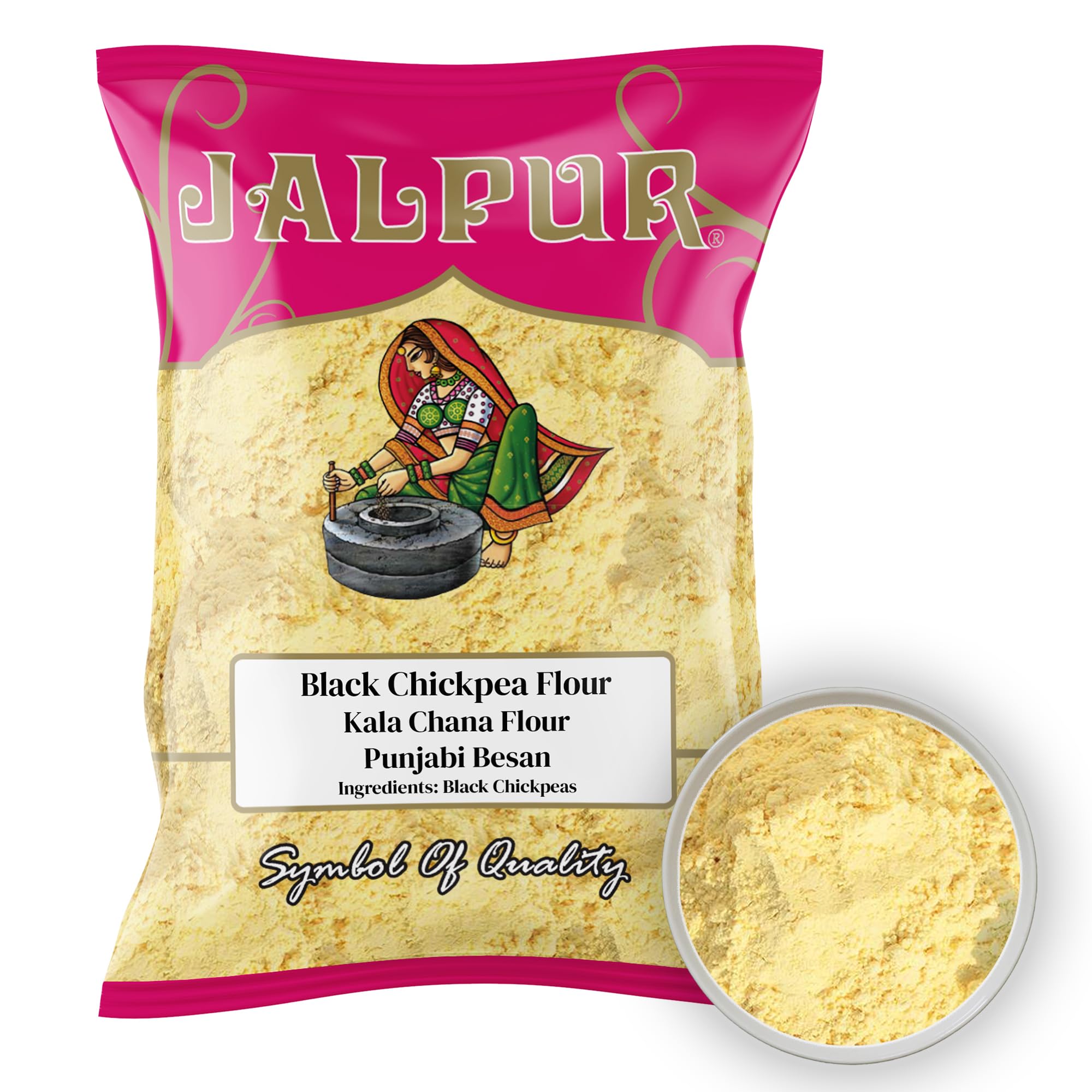 Black Chickpea Flour (Punjabi Besan) - 1kg | Buy Now With Express International Delivery