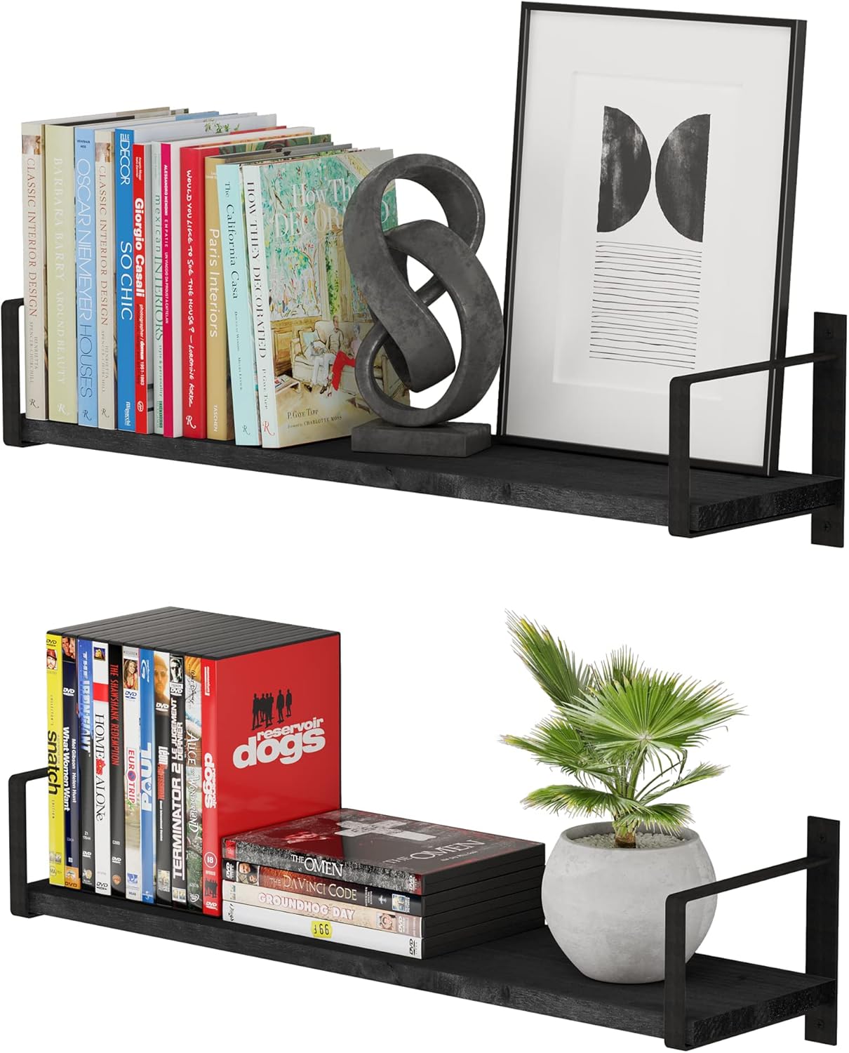 Wallniture Toledo Floating Shelves for Living Room Wall