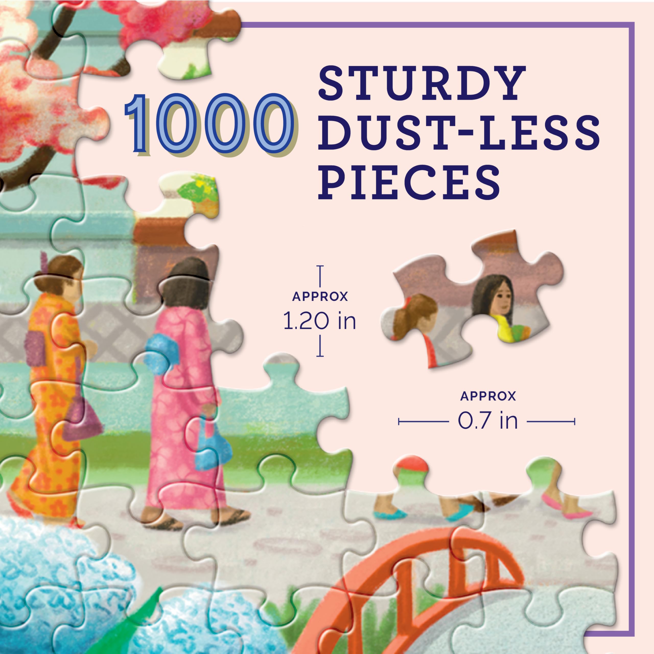 Amazon.com: eeBoo 1000 Piece Puzzle - Seasons in Kyoto Jigsaw