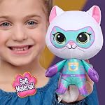 Disney Junior SuperKitties Small 6.5-inch Plush Bitsy Stuffed Animal, Su-Purr Wild Outfit, Kitten, Toy for Fans, Girls, Kids, Ages 2 and Up by Just Play