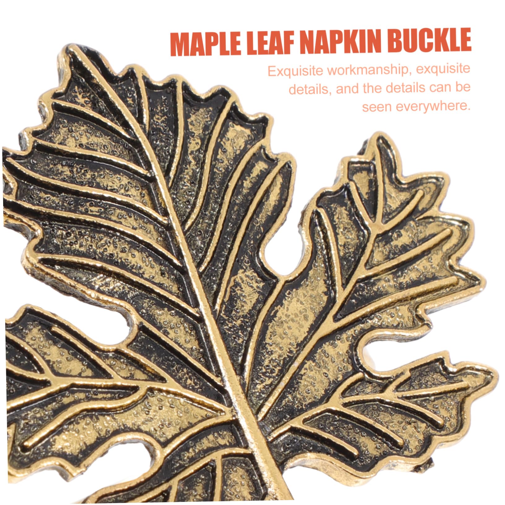 ABOOFAN 3 Sets Elegante Ahornblatt-servietten Thanksgiving-tischdekoration Blattform Serviettenhalter 4 Stück X 3