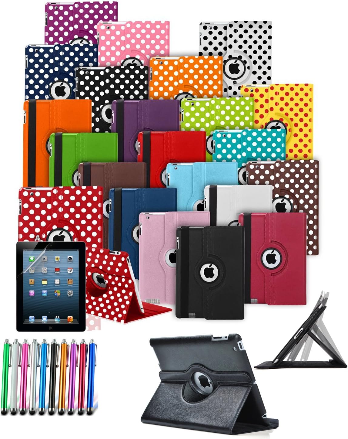 For Samsung Galaxy Tab 3 - 7.0 inch P3200 / P3210 / T210 (2013) - MobiBax Prime Custom Made Tablet Case Cover with 360° Rotating and Stand Feature & Stylus Pen in HOT PINK ** Clearance SALE ALL STOCK MUST GO **