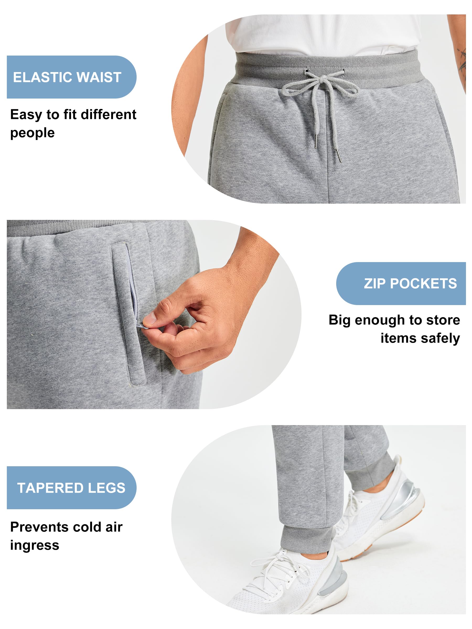 Libin Męskie spodnie dresowe Zimowe spodnie z polaru Grube spodnie Odzież sportowa Jogger Ciepłe spodnie Casual Spodnie dresowe