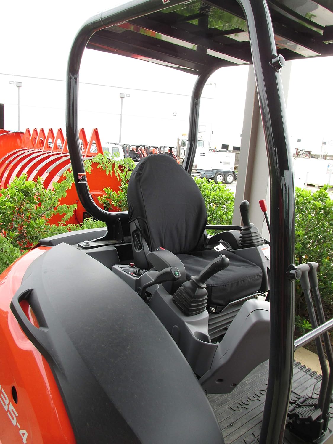 Durafit Seat Covers, Black Waterproof Seat Covers for Kubota KX080 Excavator KX033,U35, in Waterproof Endura, U35