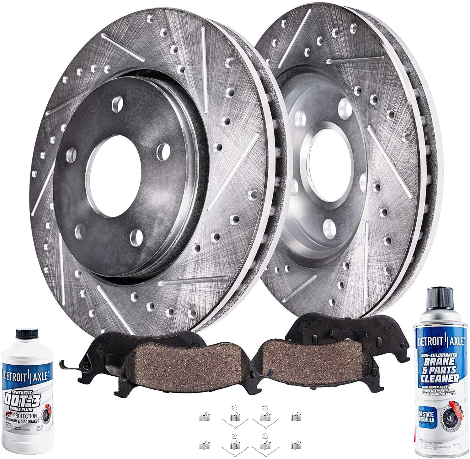Detroit Axle Front Brake Kit for Toyota Sienna Highlander