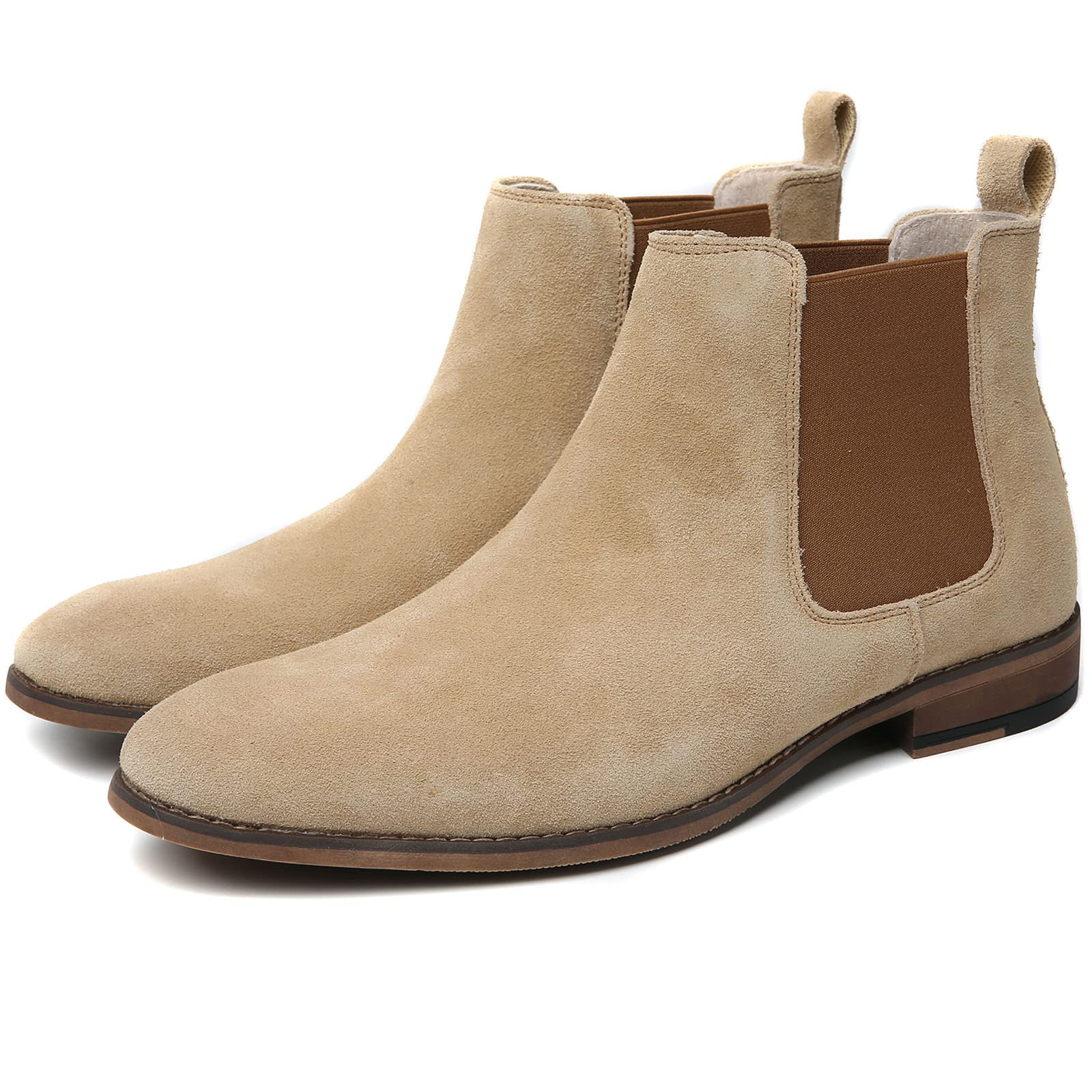 Cestfini Men's Chelsea Boots Comfortable Suede Dress Boots Casual Chukka Ankle Boots for Men 10
