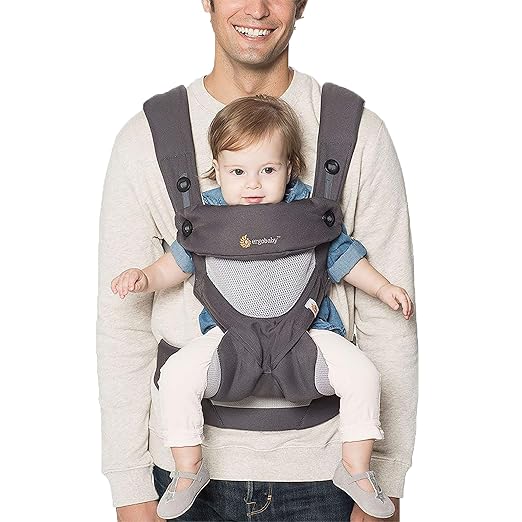 ergobaby cool air mesh 3 position baby carrier graphite