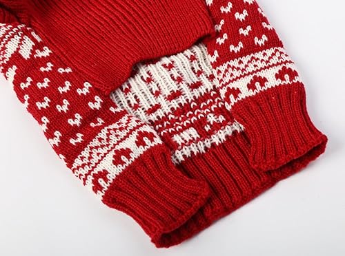 Miniatura 9 de Suéter para perros y gatos con motivos festivos, color rojo clásico, M, Rojo
