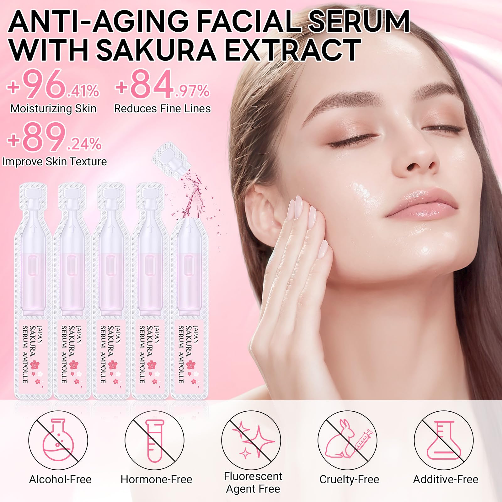 Amazon.com: Japan Sakura Serum Ampoule, Intensive Hydration