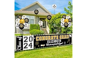 AKEROCK Personalized Graduation Banner Class of 2024: