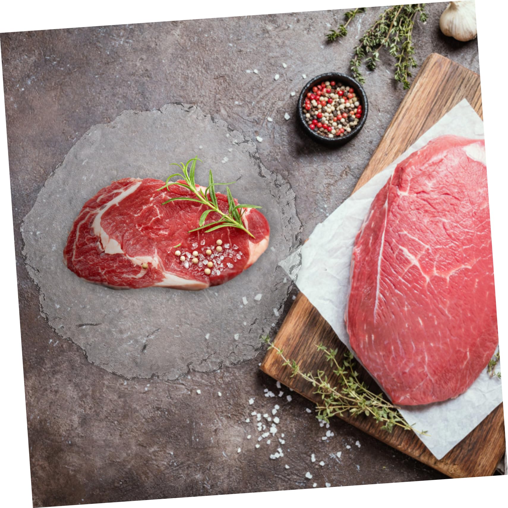 ABOOFAN Piatto da Bistecca Facile da Pulire in Riutilizzabile Design Classico ed Elegante per Cena e Uso Quotidiano
