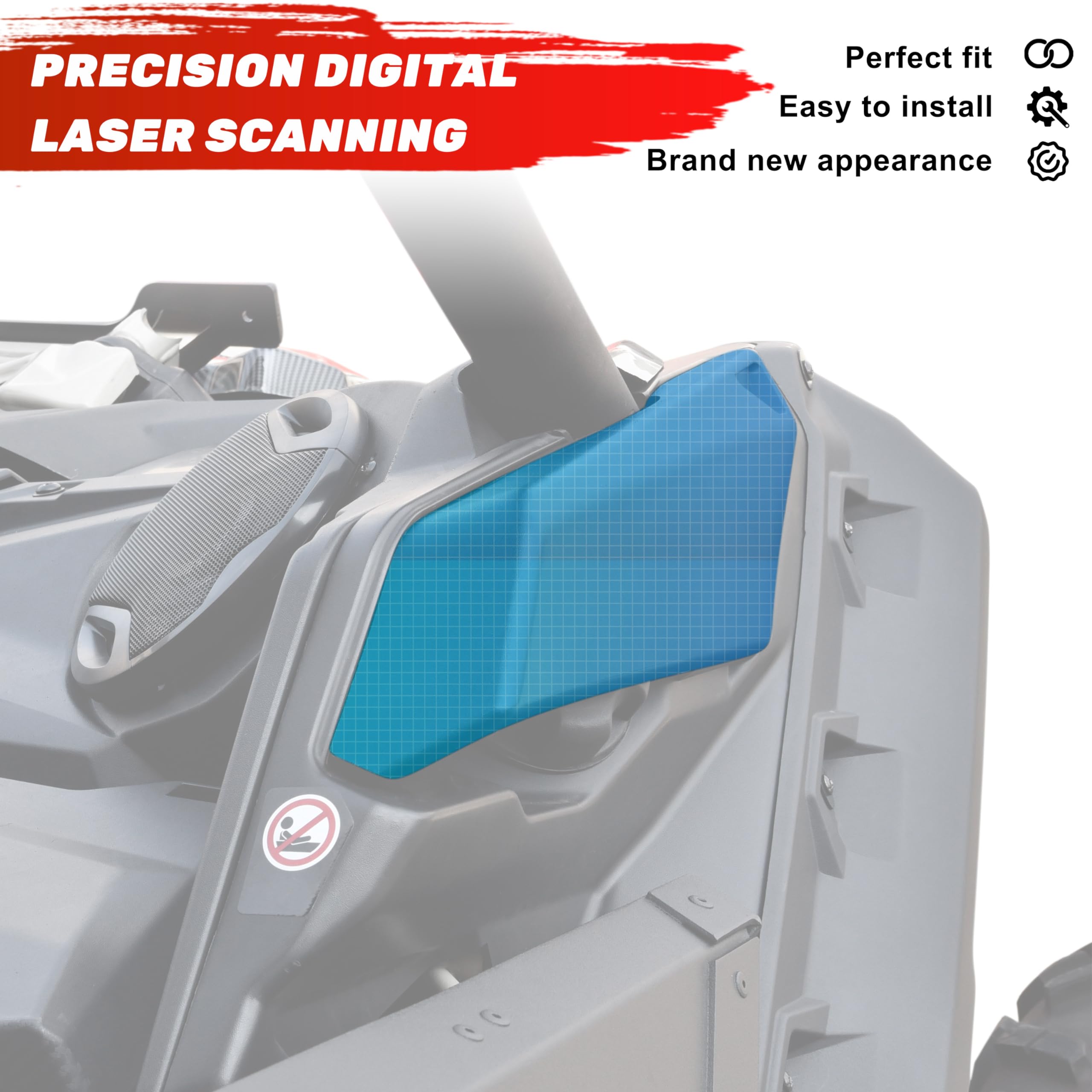 For Can Am Maverick X3 XDS XRS RH Passenger Side Panel Gas Cap Cover #705010334 - View #11