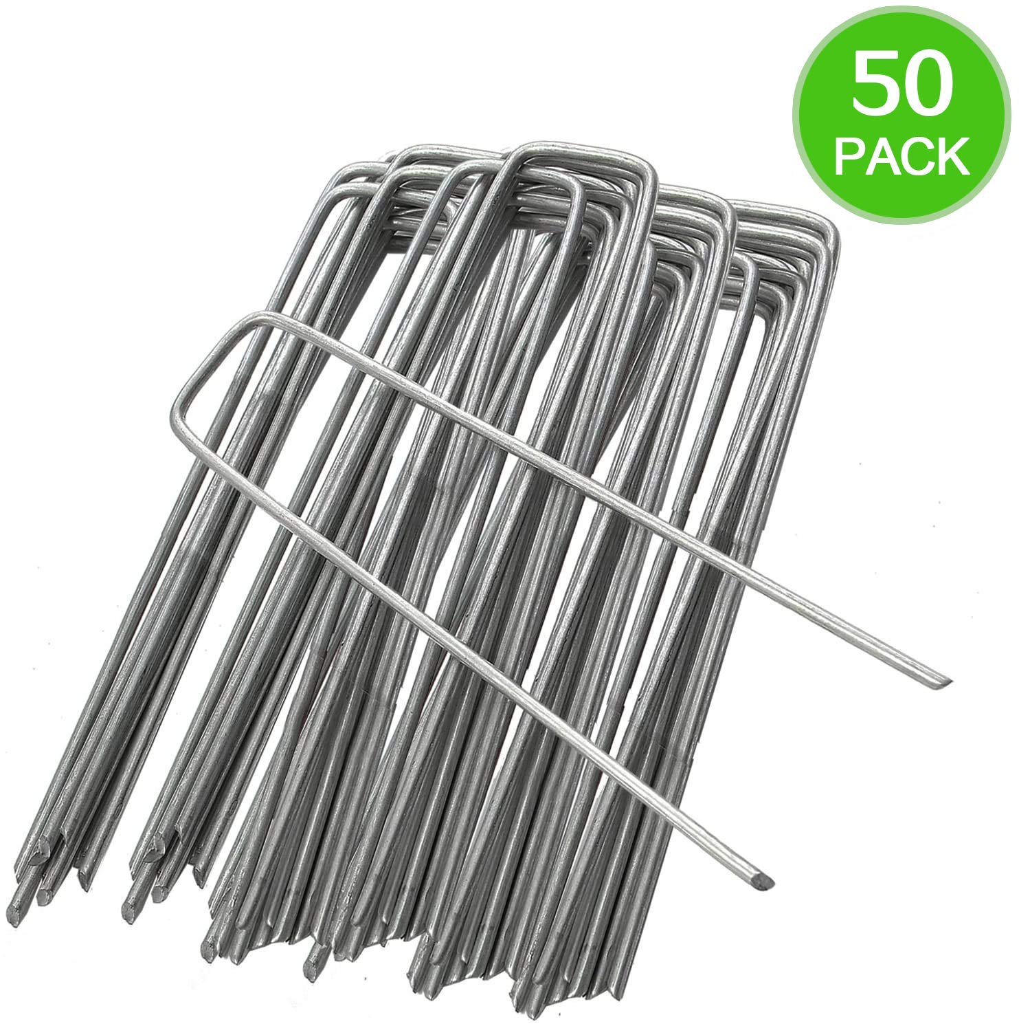 Buy Tent Pegs Galvanized Steel 6 Inch 50 PCS, Garden Stakes, Ground