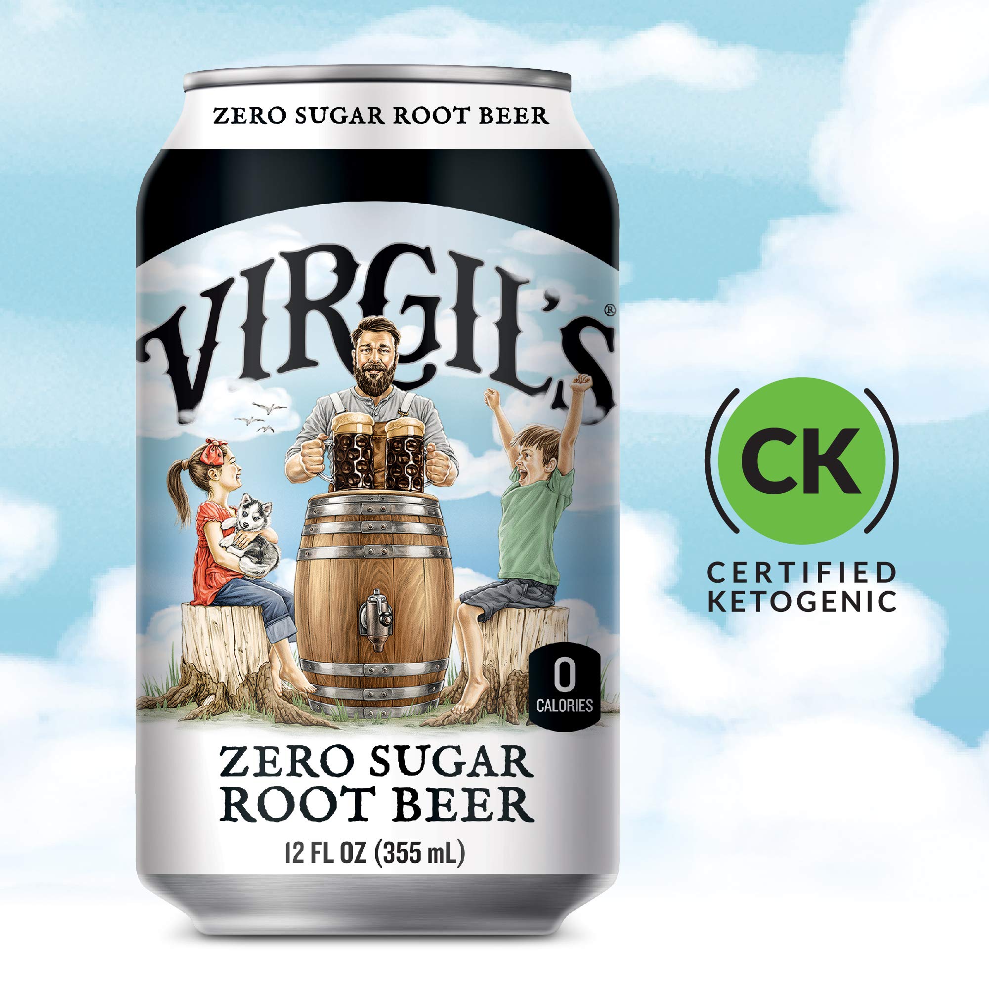 Virgil’s, Zero Sugar Root Beer, Great Tasting Zero Calorie Keto