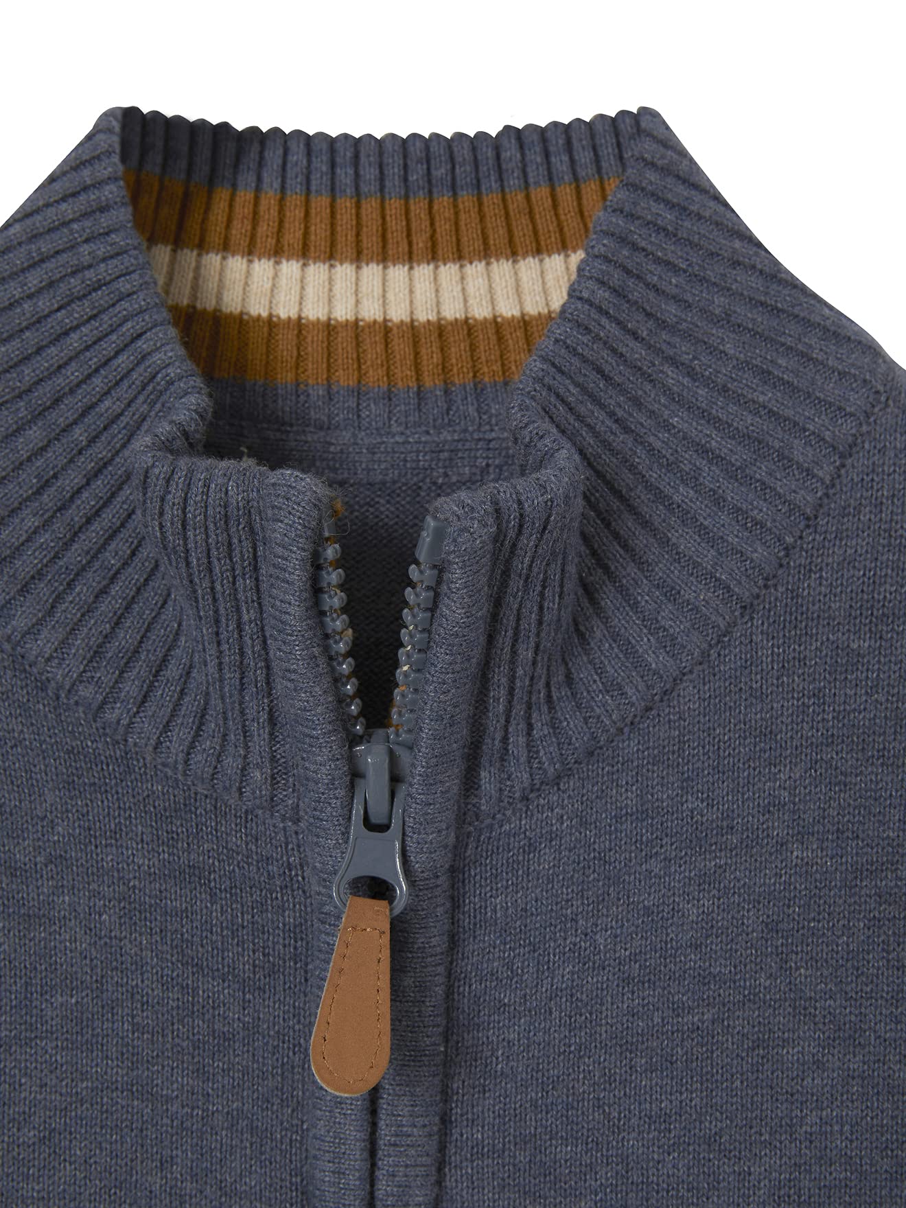 VERTBAUDET Gilet Zippé Col Montant Garçon Manches Longues