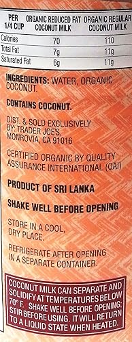 Miniatura 2 de Trader Joe's - Leche de coco orgánica, reducida en grasa, 13.5 oz / 13.5 fl oz (paquete de 3)