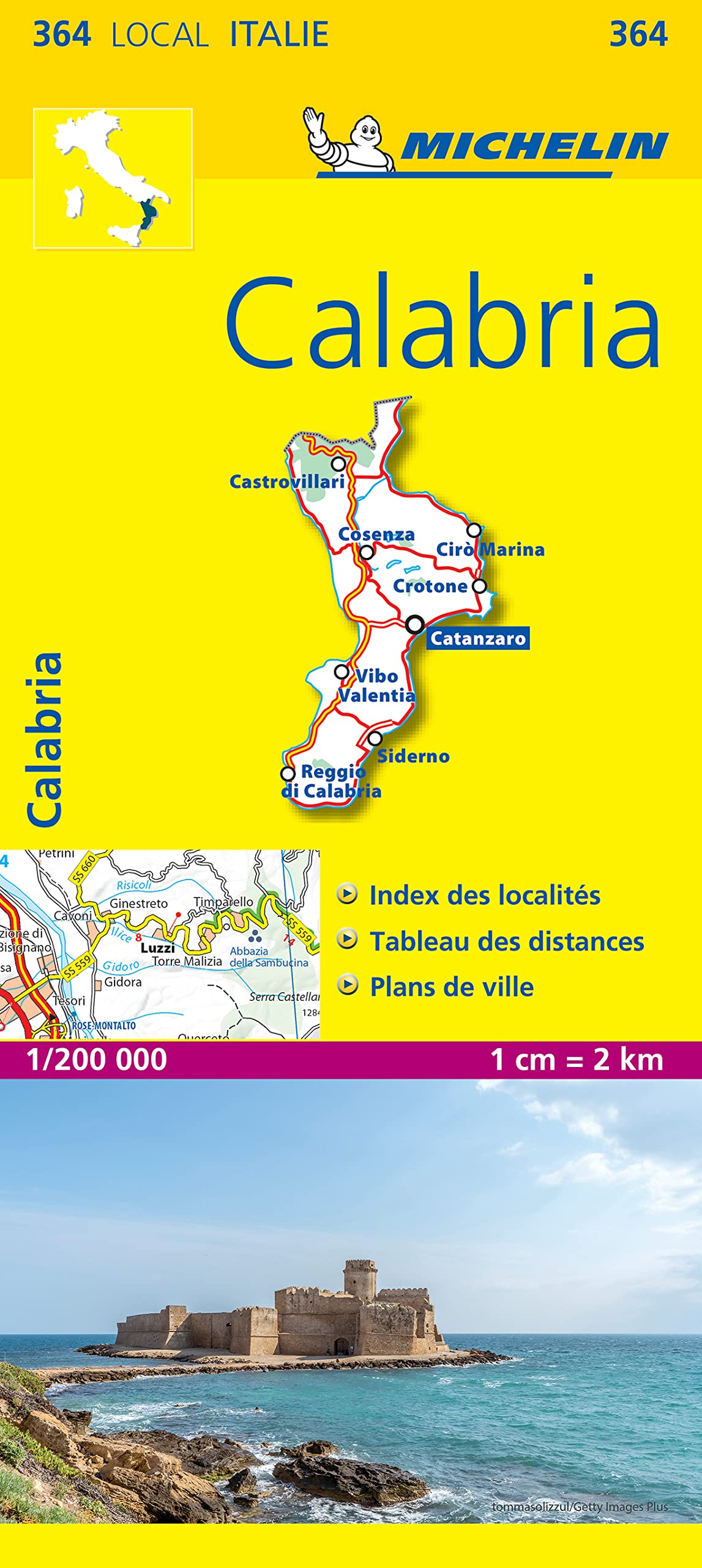 Calabria (364) (Michelin kaart - lokaal Italie (364))