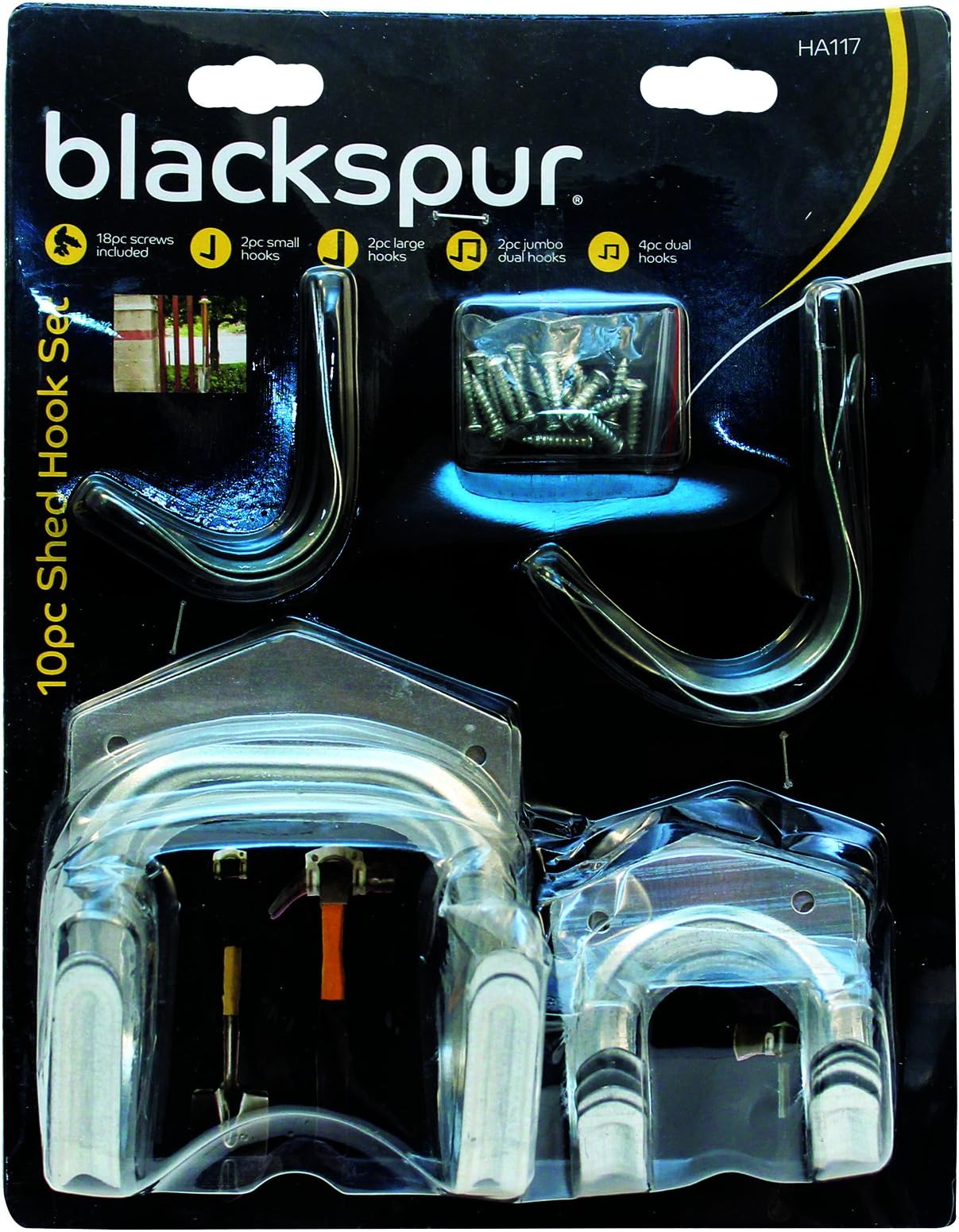 Shed Hook Set - 10 Pieces BB-HA117