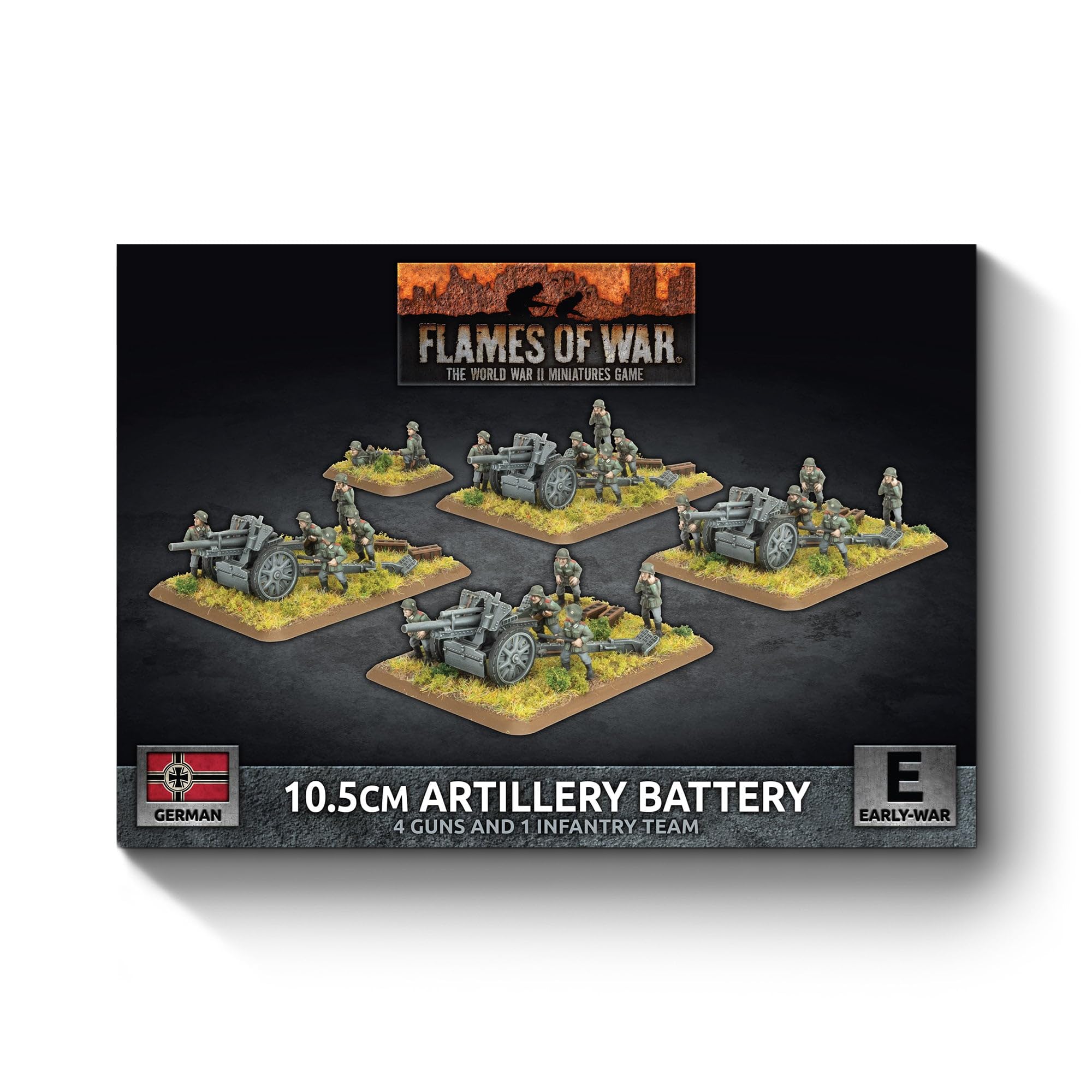 Flames of War GBX205 batterie d'artillerie allemande pour soirée de jeu de stratégie