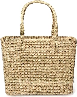 HabereIndia -All The Cultures Fabricating India Girl's Natural Straw/Dry Grass/Seagrass/Kouna Grass Clothes Storage Baskets (Beige, Sea Grass) - Rectangular-picture-12