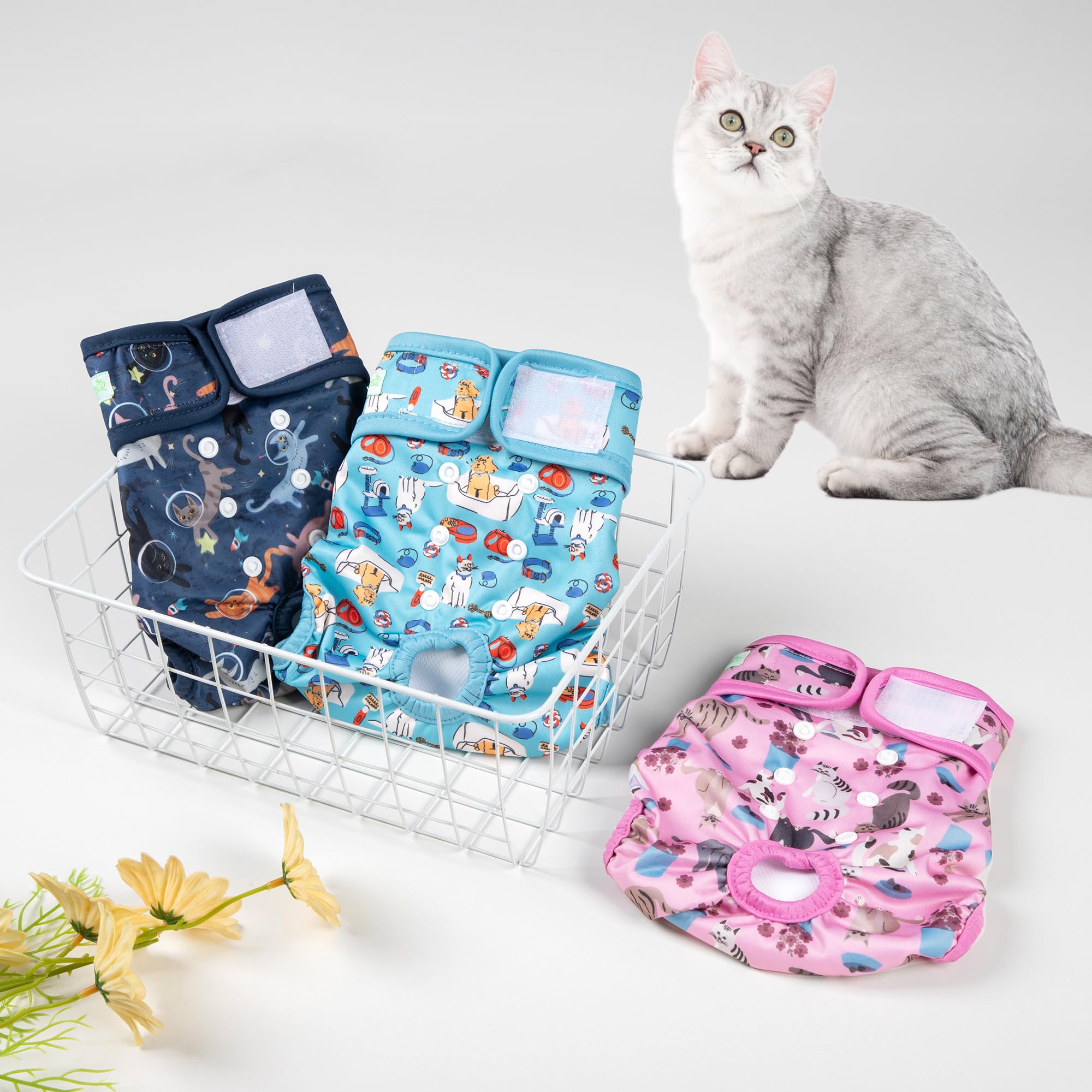 Curated visual reference: Fresh Look at Snapklik Com Wegreeco Cat Diapers Cat Diapers For Male Female