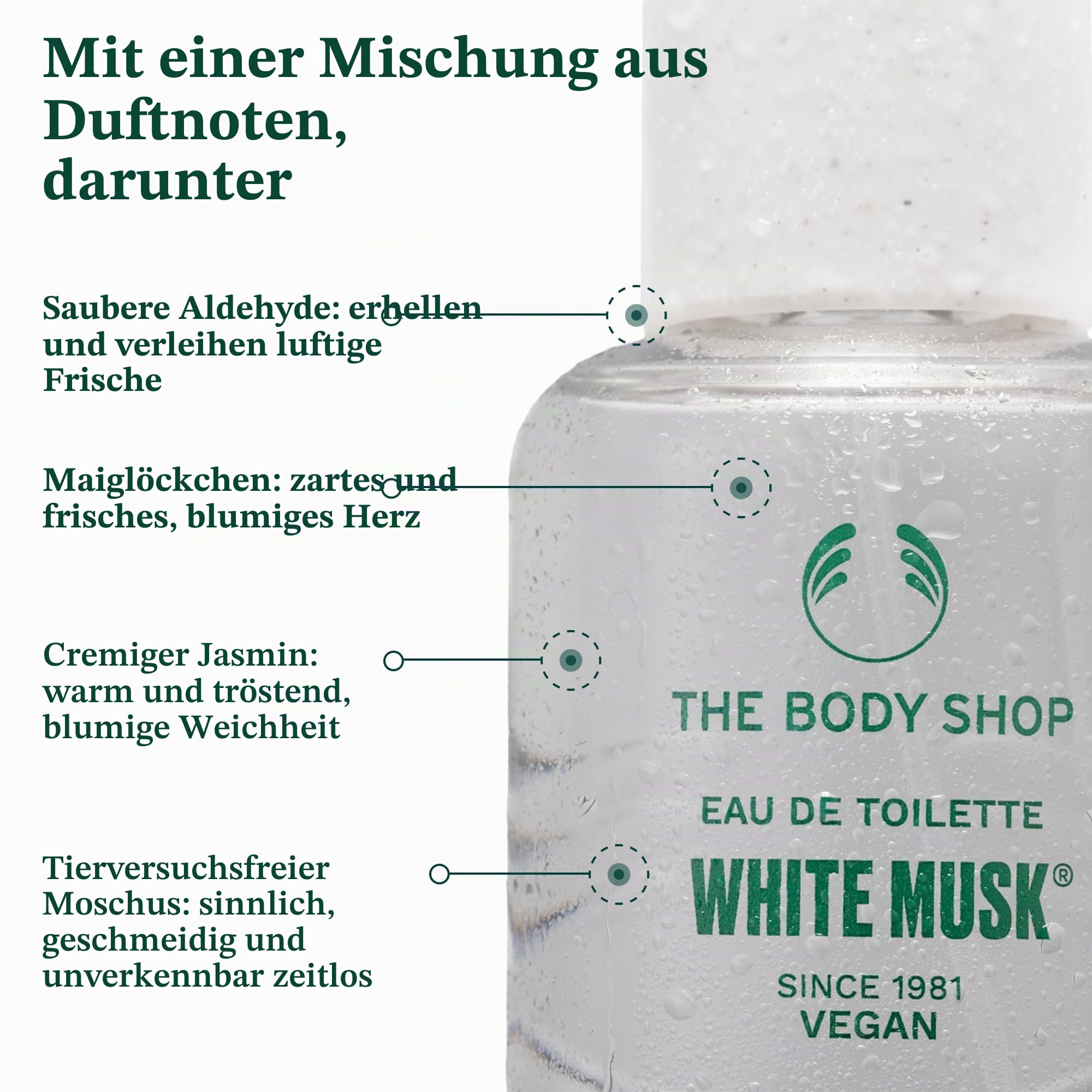 The Body Shop WHITE MUSK Eau De Parfum VEGAN 30 ml