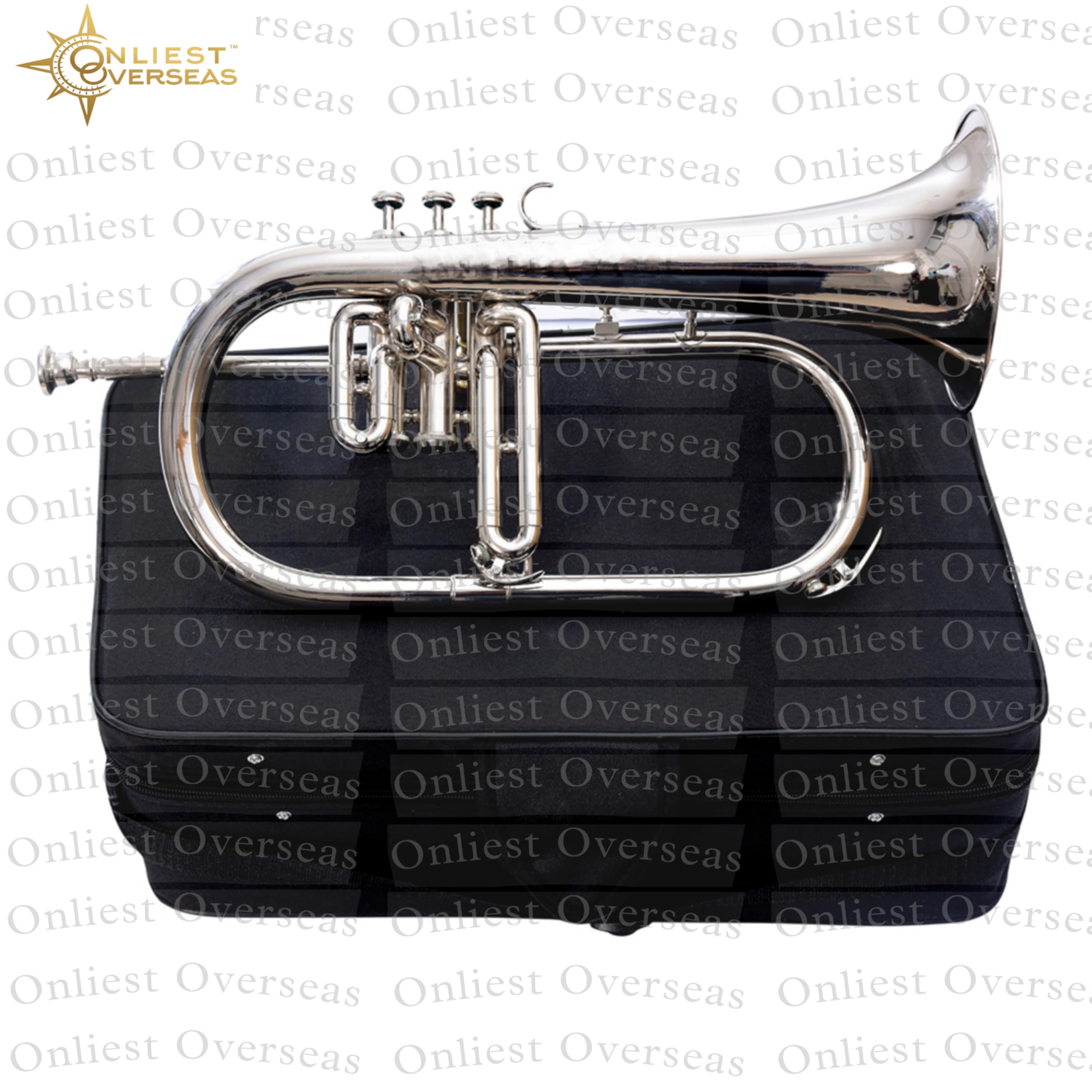 Flugel Horn 3 valvole in ottone strumento con tono caldo, valvole lisce, per musicisti e studenti.