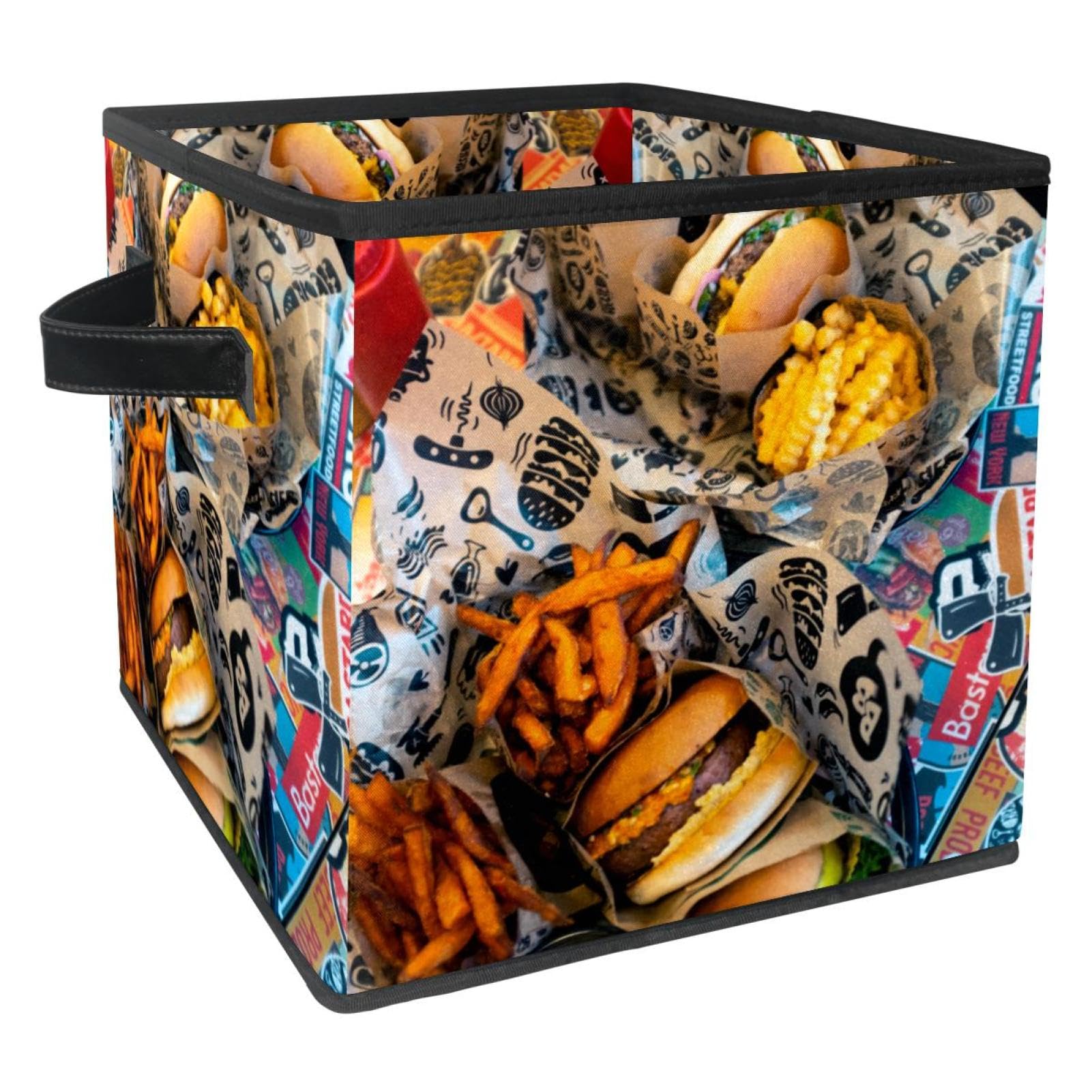 Organiseur en tissu Bœuf Burger pour chambre d'enfant et rangement de placard gain de place
