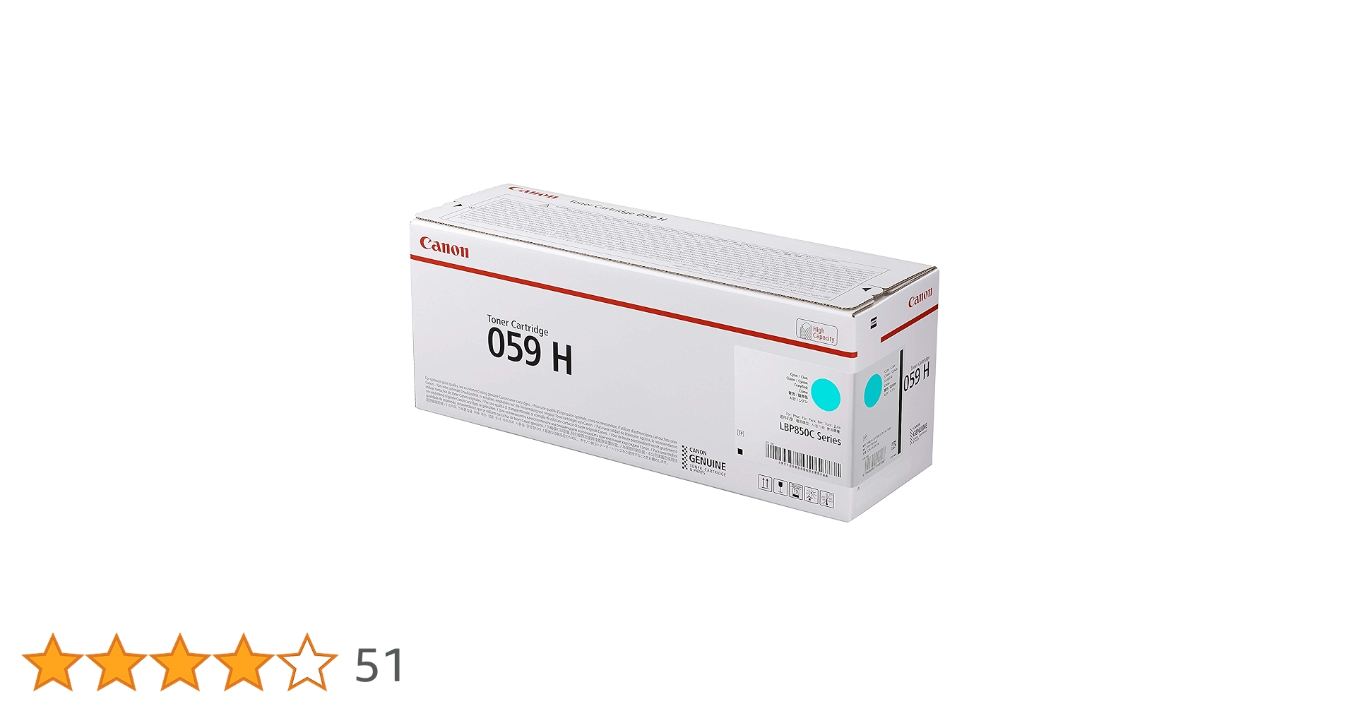 Canon 059 H トナーカートリッジセット 純正トナーカートリッジ Canon 059 Canon トナー/感光体純正品